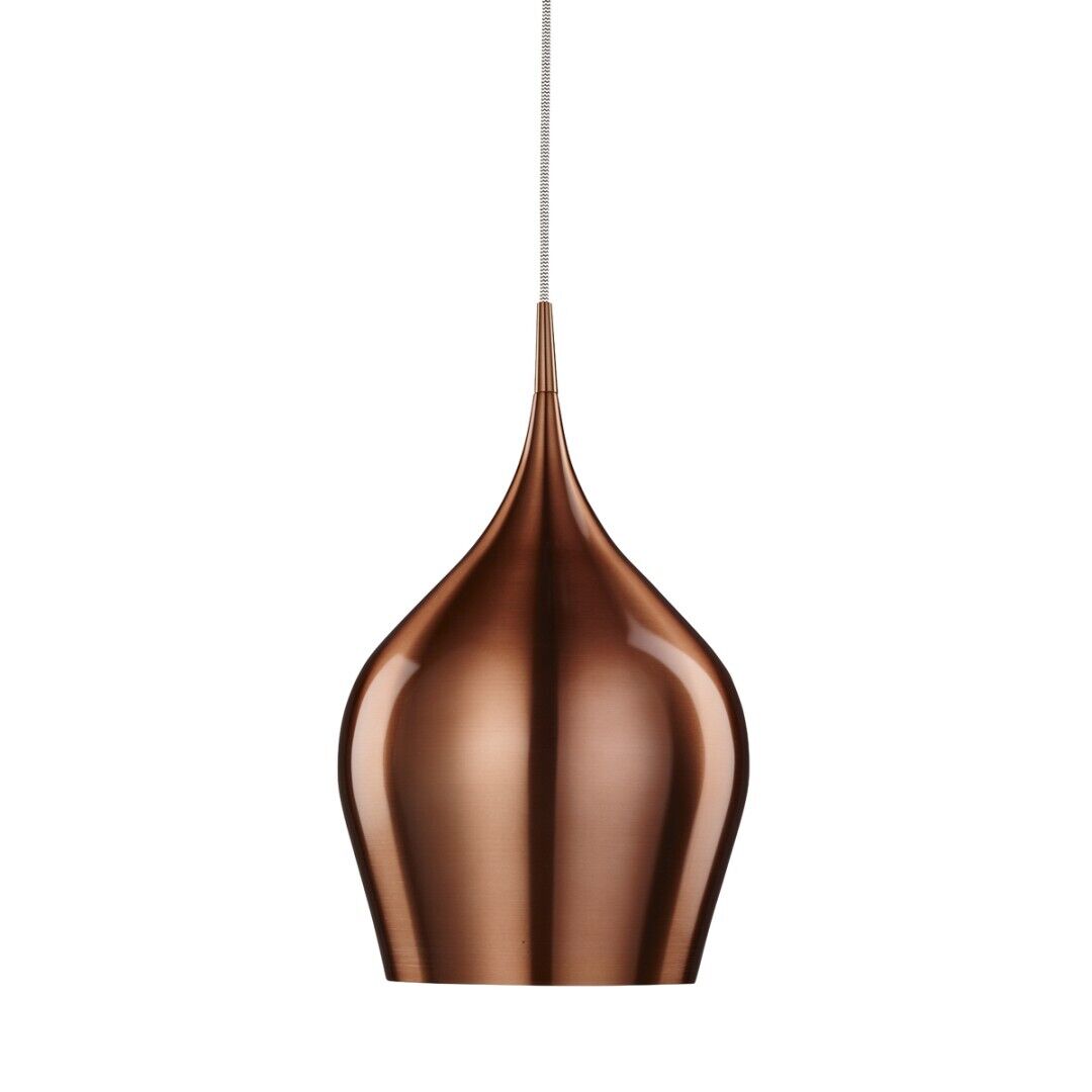 Lampe à suspendre brune brillante