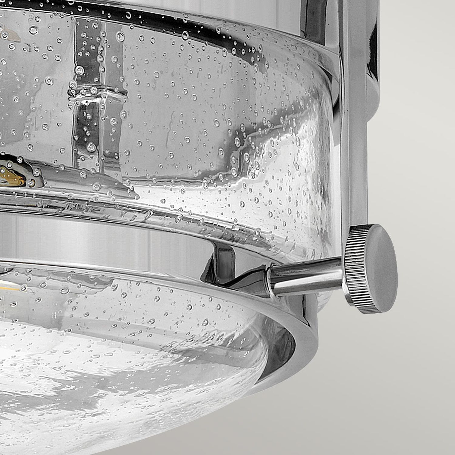 Deckenleuchte rund D: 40 cm Chrom aus Metall Glas 3x E27 Küchenmixer, Herdabdeckung, Edelstahl, Schalterknopf, Rasierklingen?