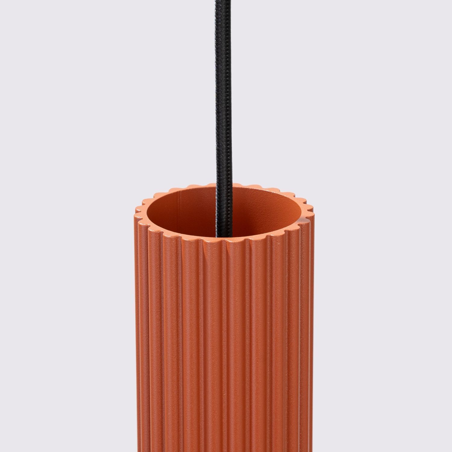 Lampe à suspendre rouge à 2 flammes L : 30 cm étroit H : max. 90 cm GU10