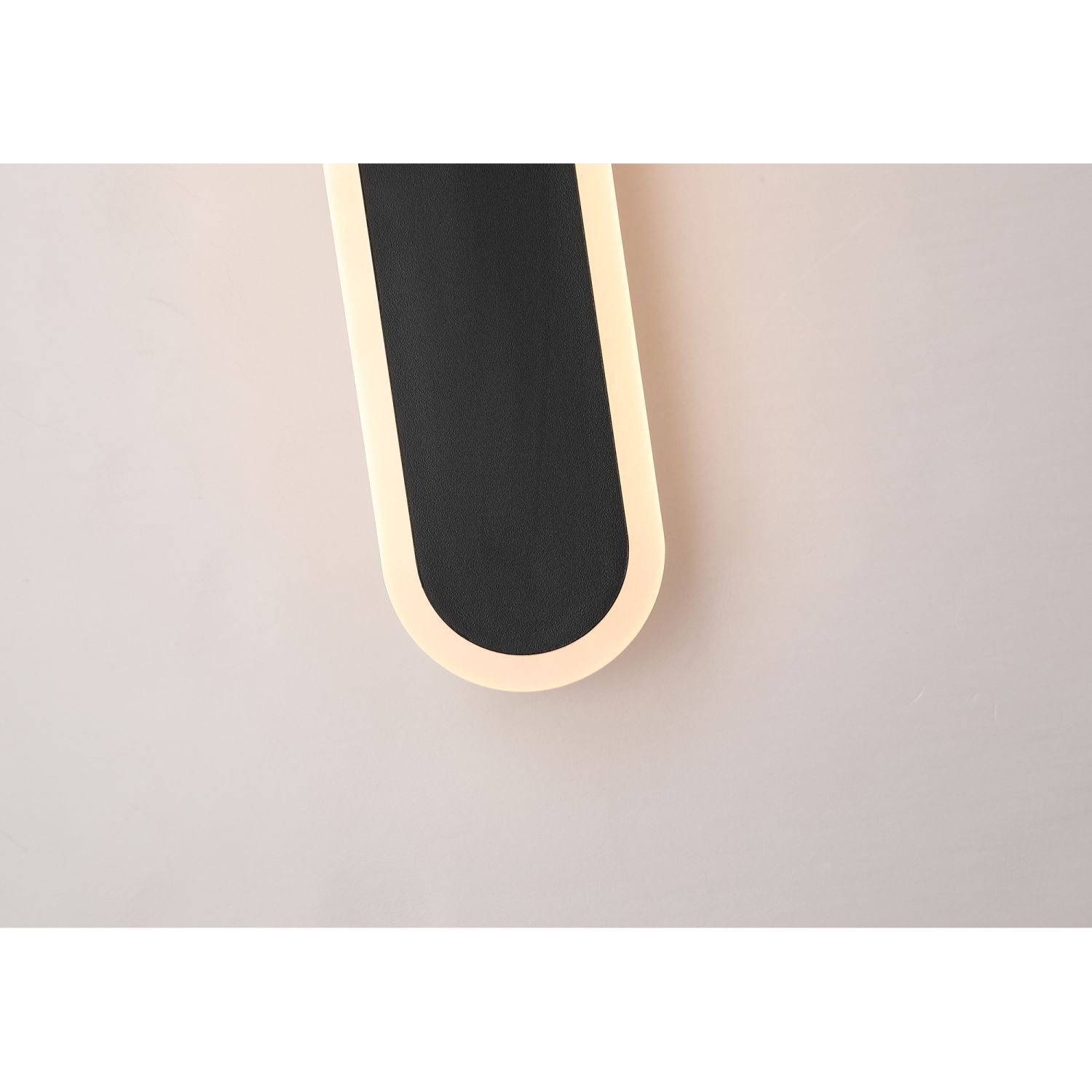 Lampe LED d'extérieur mur noir métal 18 W IP65 H:90 cm