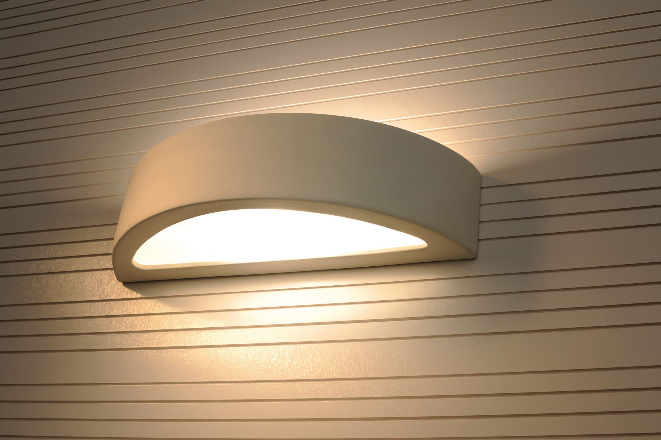 Gipslampe Weiß Bemalbar elegantes Licht E27 ORION Deckenleuchte
