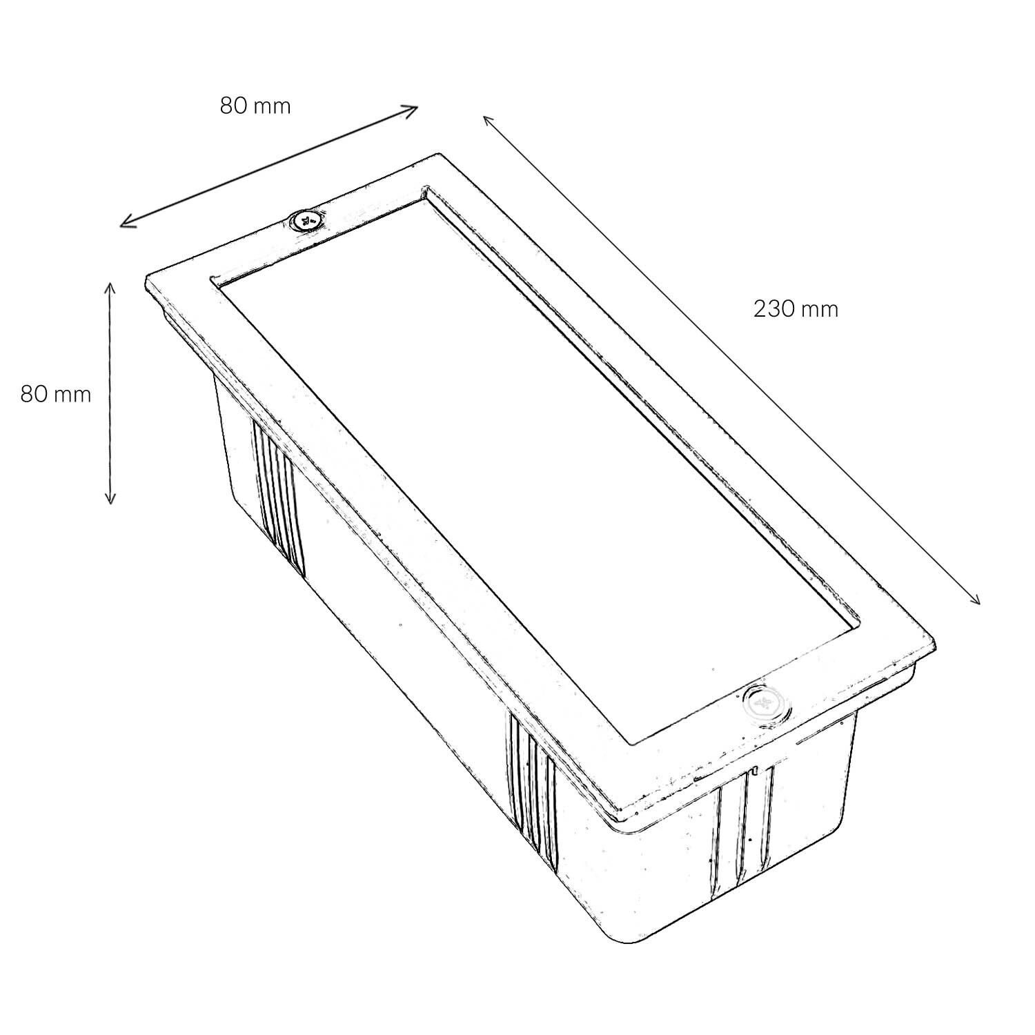 Applique murale encastrée pour l'extérieur Baden, Wanne, Badewanne, Person