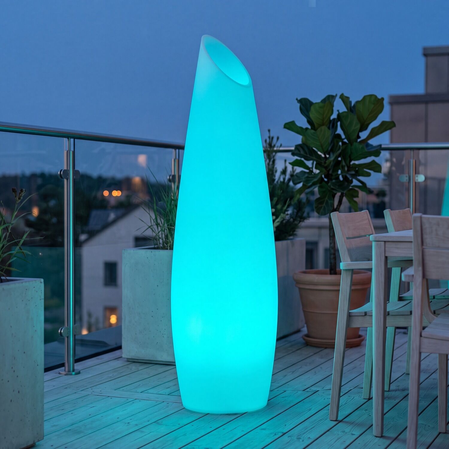 126646-led-dekolampe-garten-rgbw-dimmbar-fernbedienung-weiss-170-cm-ip65-tragbar-akku-aussenleuchte-stehleuchte-aussen-stehlampe-outdoor-terrasse-1 LED-Lampe, Dekorationslampe, Blaues Licht, Außenlampe, Hohe Lampe