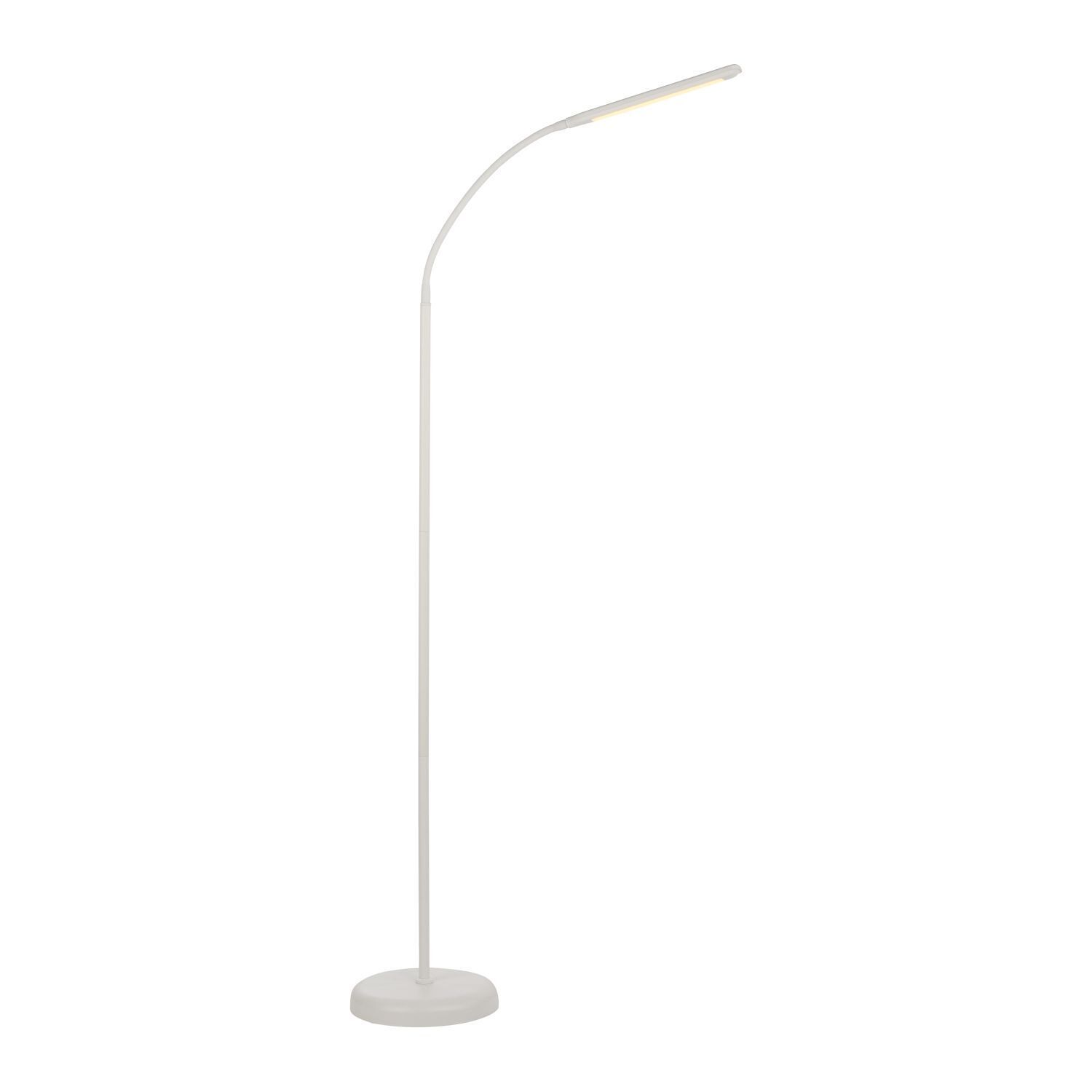 Lampadaire LED Métal Blanc Touch 125 cm réglable