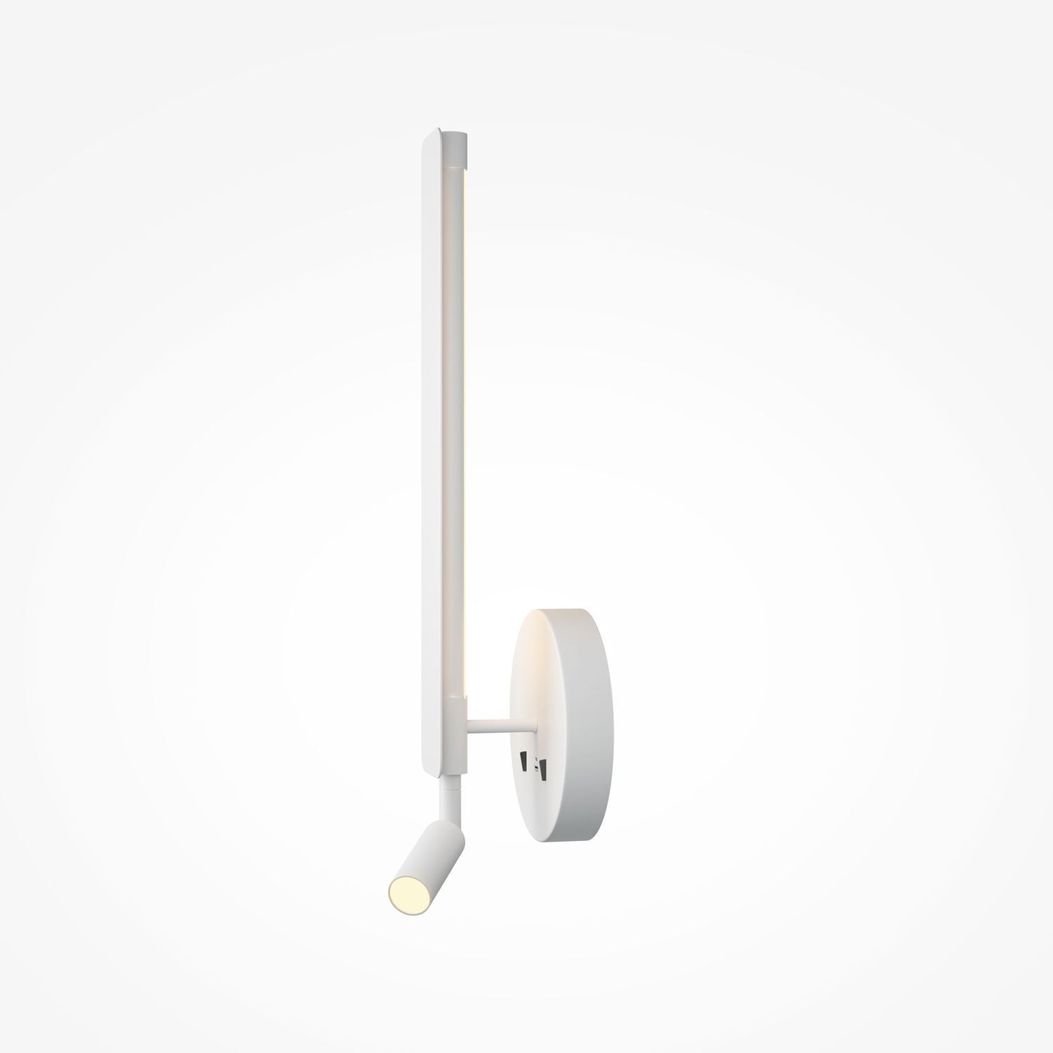 Wandlampe, Wandleuchte, LED-Lampe, Wandhalter, weiß