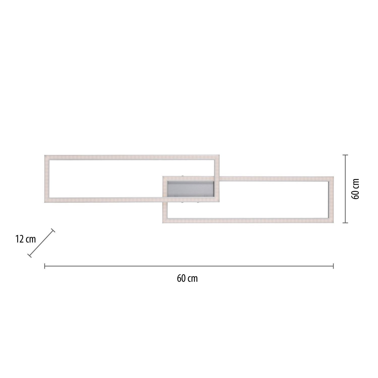 LED Deckenleuchte RGB Licht Metall dimmbar 2700-5000 K Diagramm, Handlung, Plan