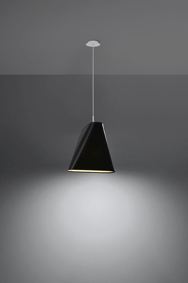 Lampe à suspendre Noir Tissu Abat-jour Moderne E27 GINAN