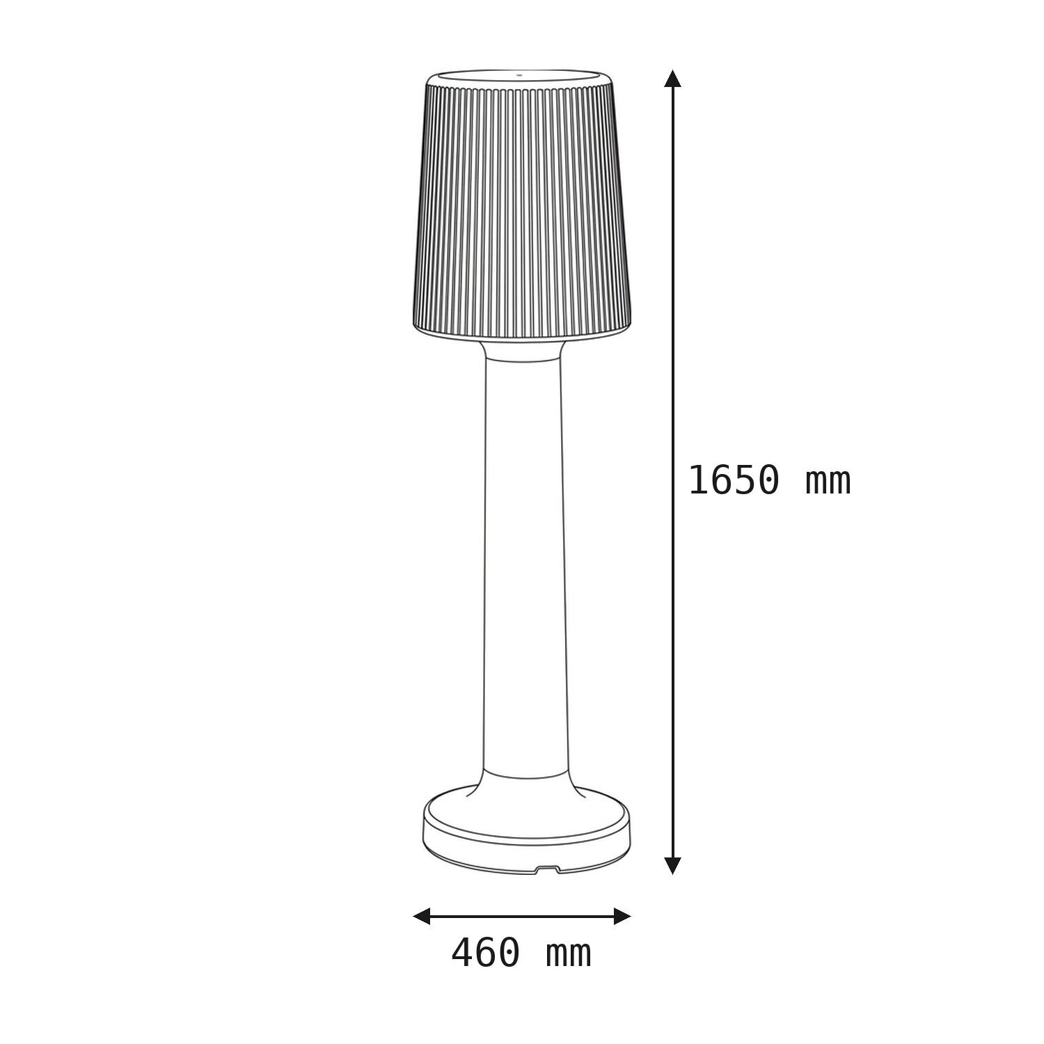 Tischlampe, Stehlampe, Kegel-Lampe, Plissee-Schirm, Holz/Metall?