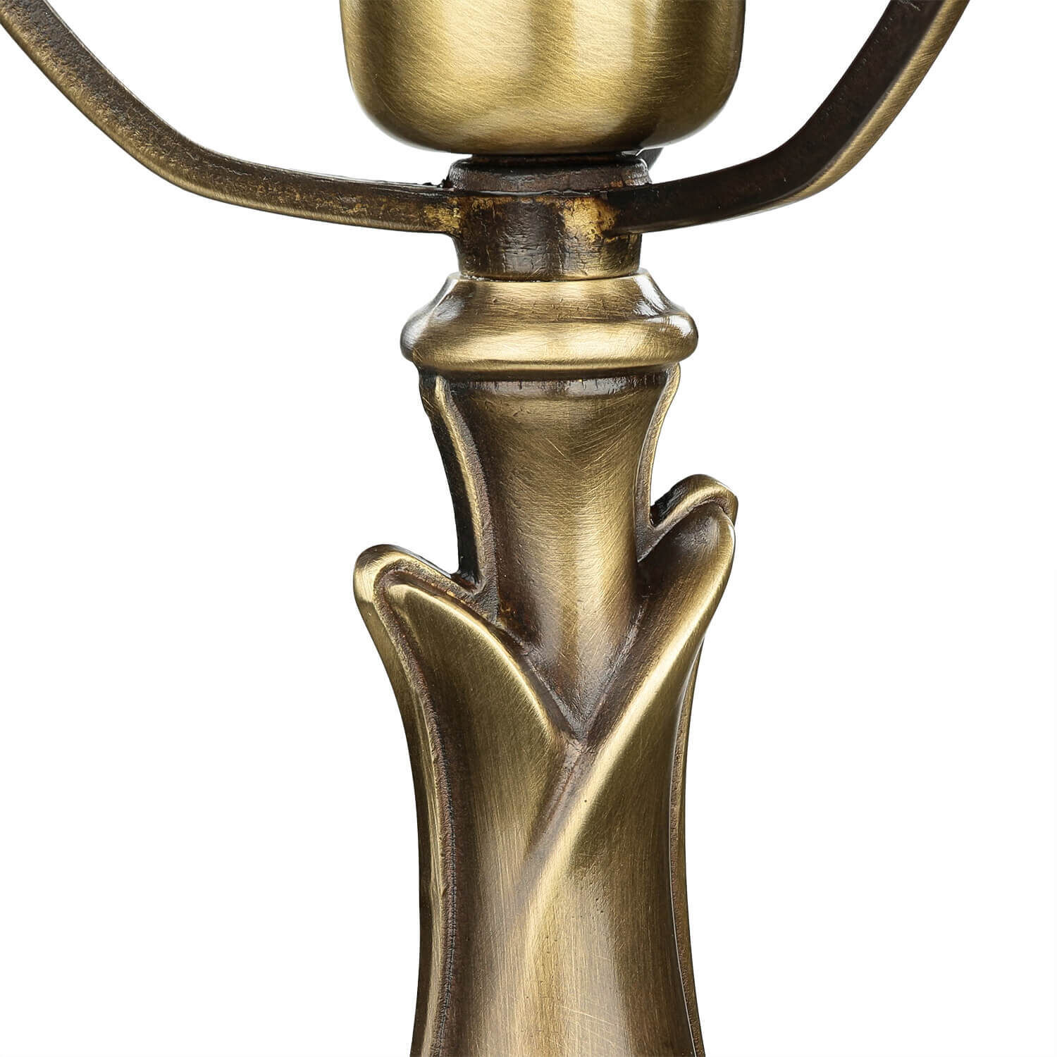 Lampe champignon laiton massif art nouveau