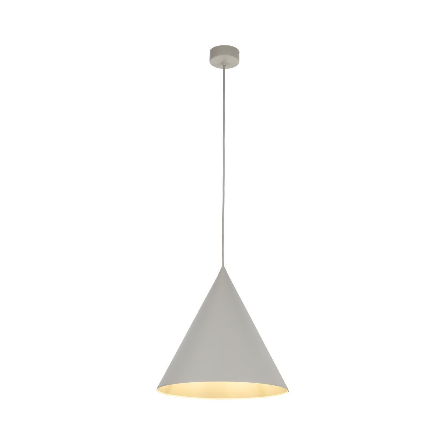 Lampe à suspendre métal beige Ø 32 cm H : max. 165 cm E27