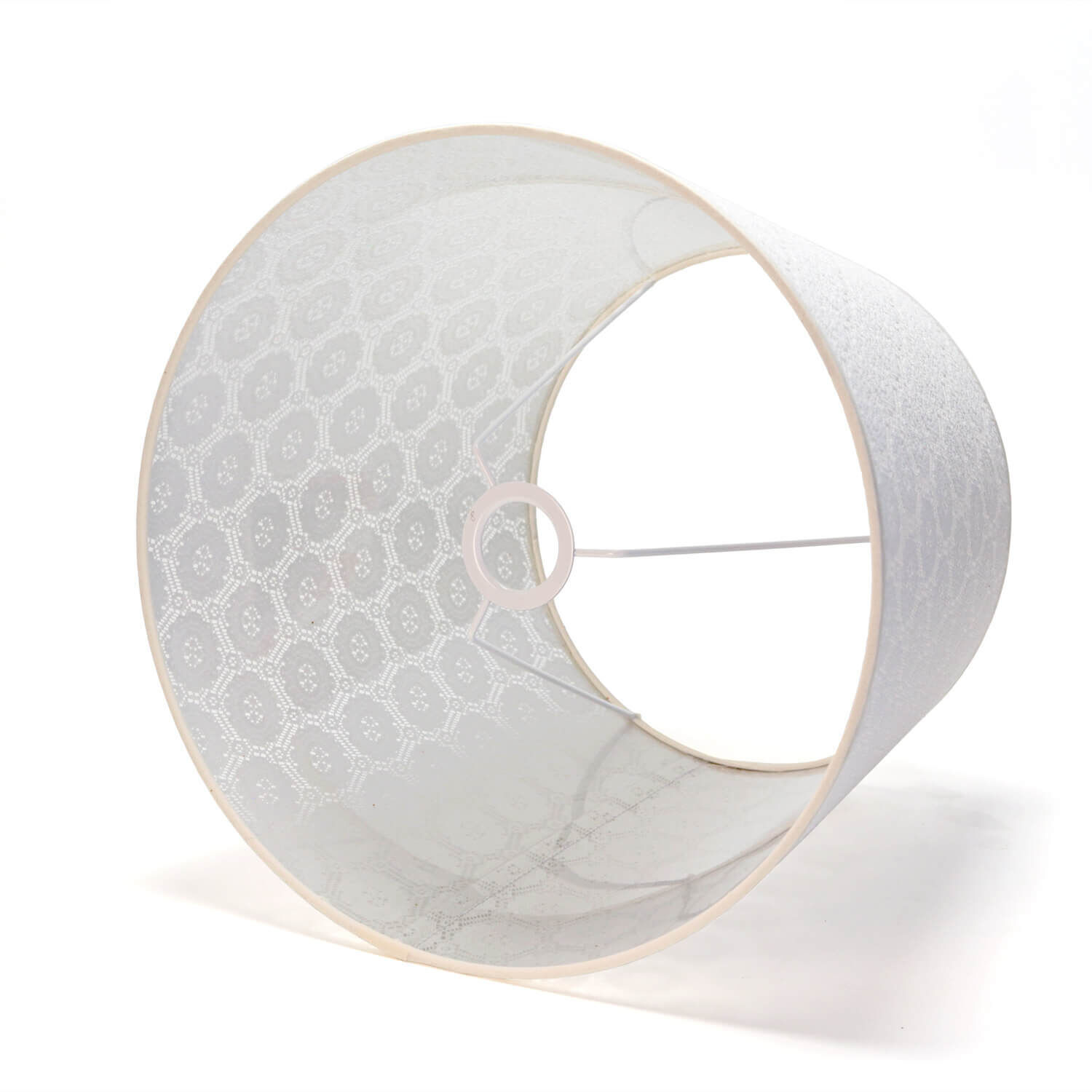 Abat-jour Gris Lampadaire E27 tissu crocheté Lampe, Teller, Mobiliar