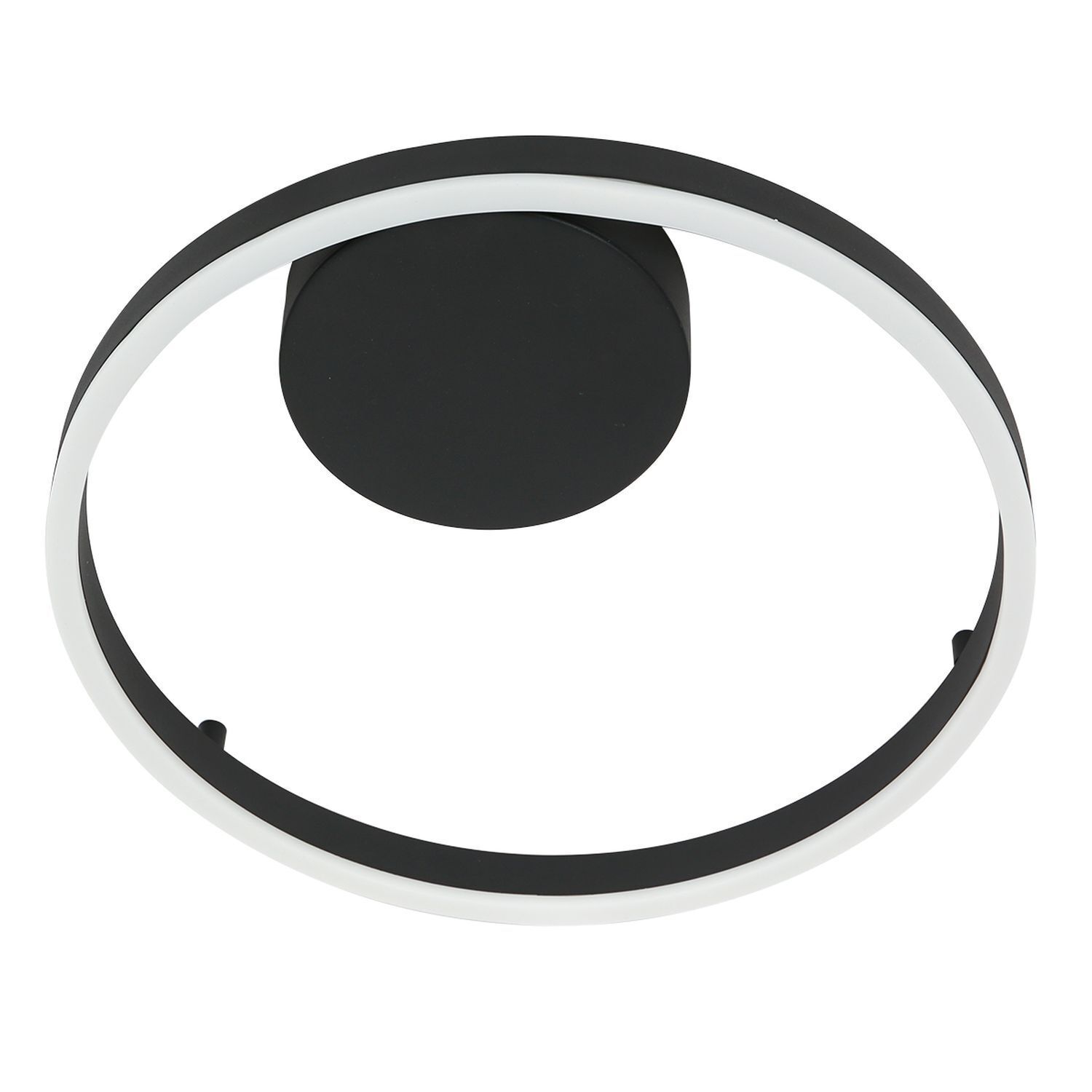 Applique décorative LED Métal Noir L:40 cm Ring