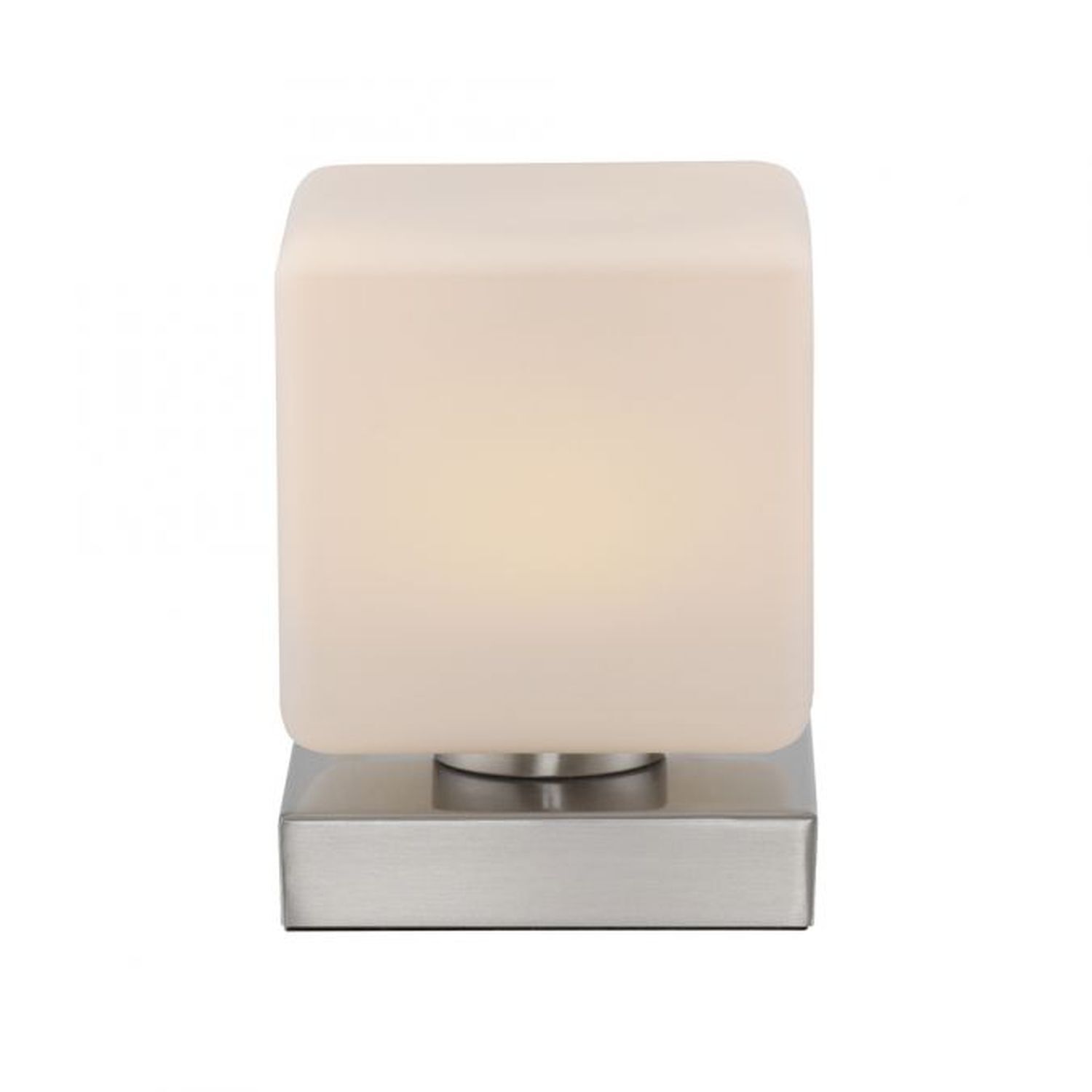 Lampe de table LED verre 16 cm 5 W 580 lm dimmable en acier