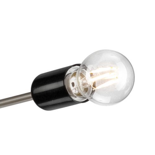 Lampe à suspendre 3-flmg acier inoxydable métal table à manger