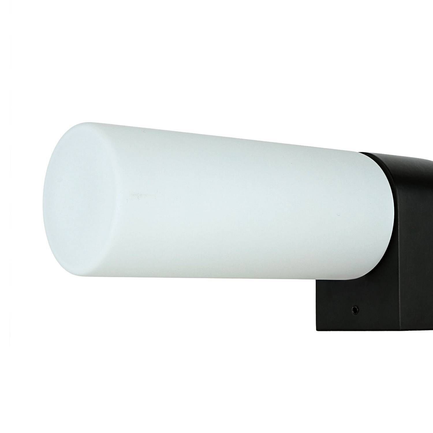 Schwarze Up Down Wandlampe blendarm G9 IP44 H:29,5 cm Wandleuchte, Außenleuchte, Armleuchte, Schwarz, Metall