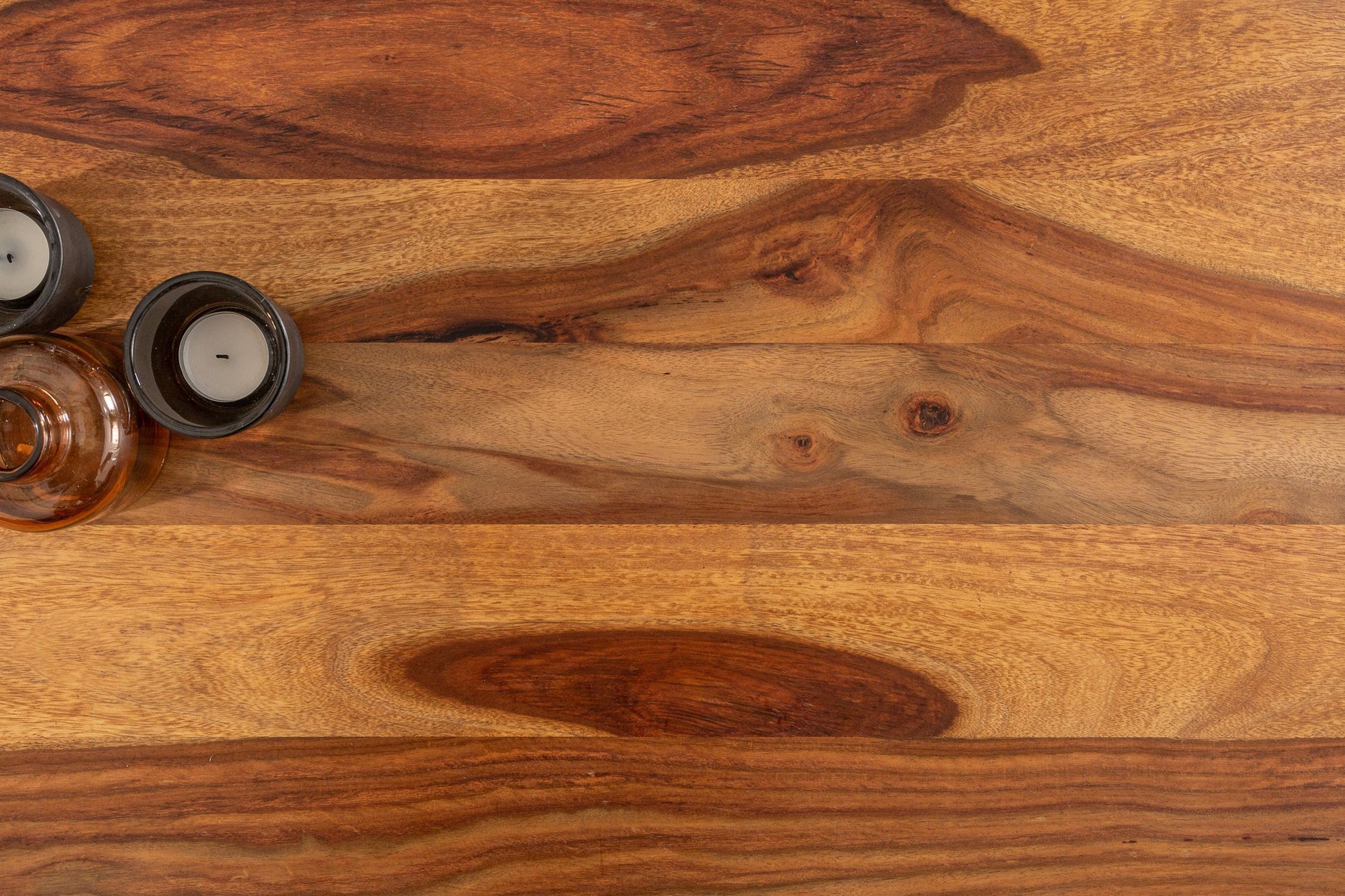 Table basse en bois de sheesham et métal 100 x 60 cm Hartholz, Holz, Innenarchitektur, Gebeiztes Holz, Bodenbeläge