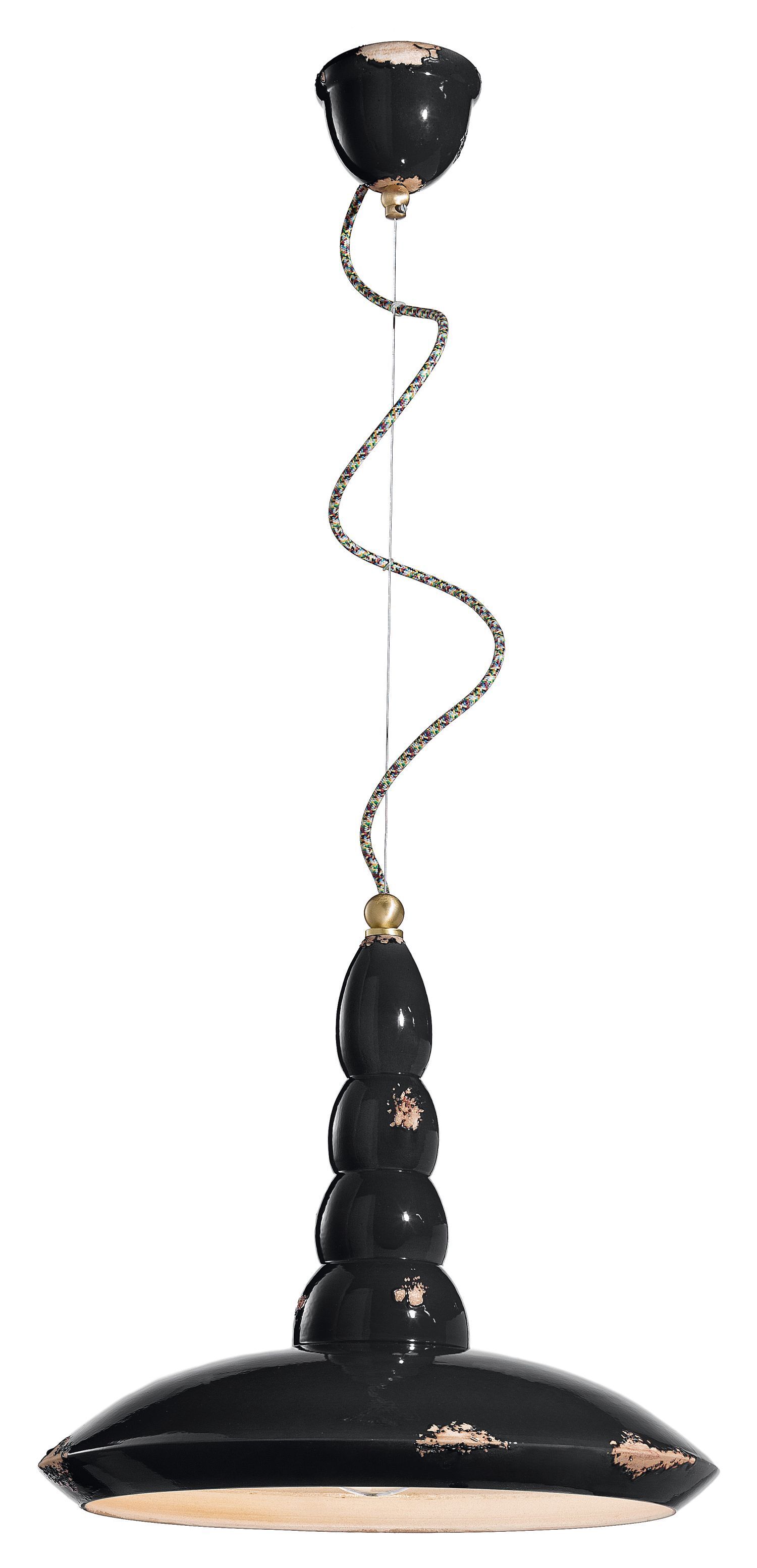 Suspension céramique ronde Ø 40 cm H : max. 137 cm E27