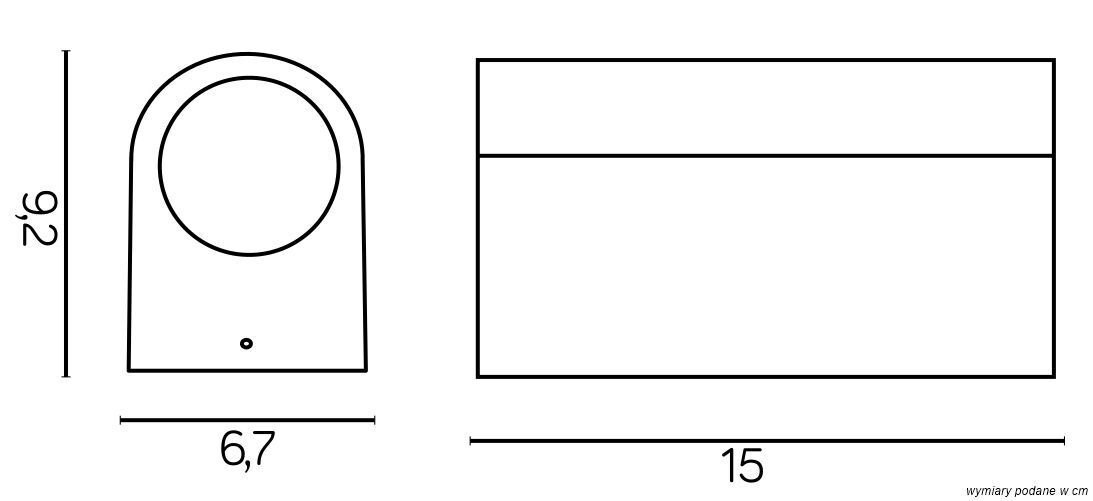 Up Down Applique murale extérieure argentée IP44 aluminium