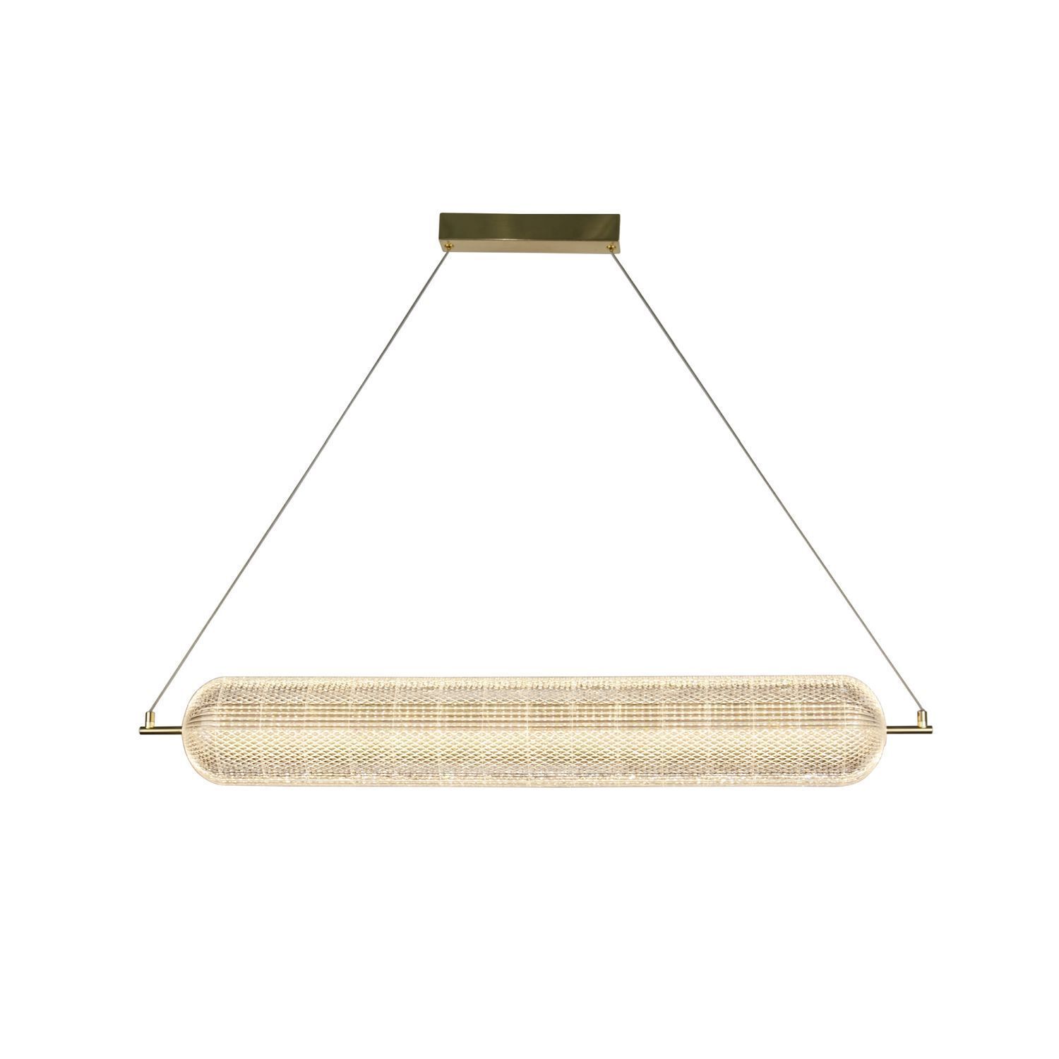 pendant light, hanging lamp, gold finish, mesh shade, bar light