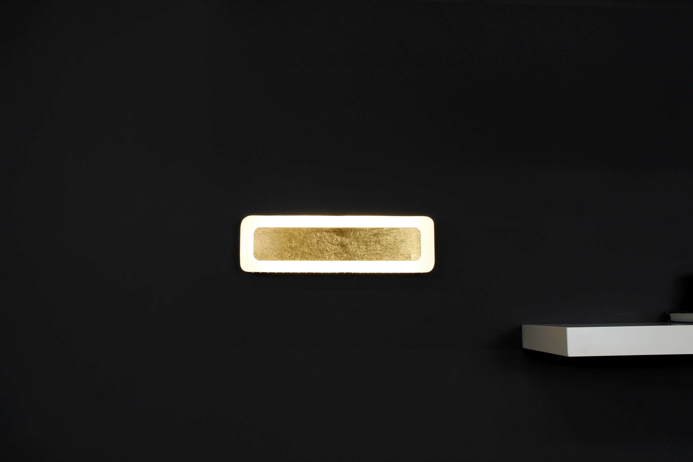 Applique LED aluminium or noir 3000 K L:40 cm