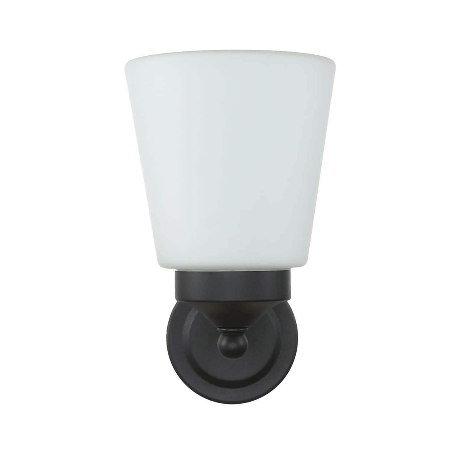 Applique salle de bain blanc noir métal IP44 Lampe