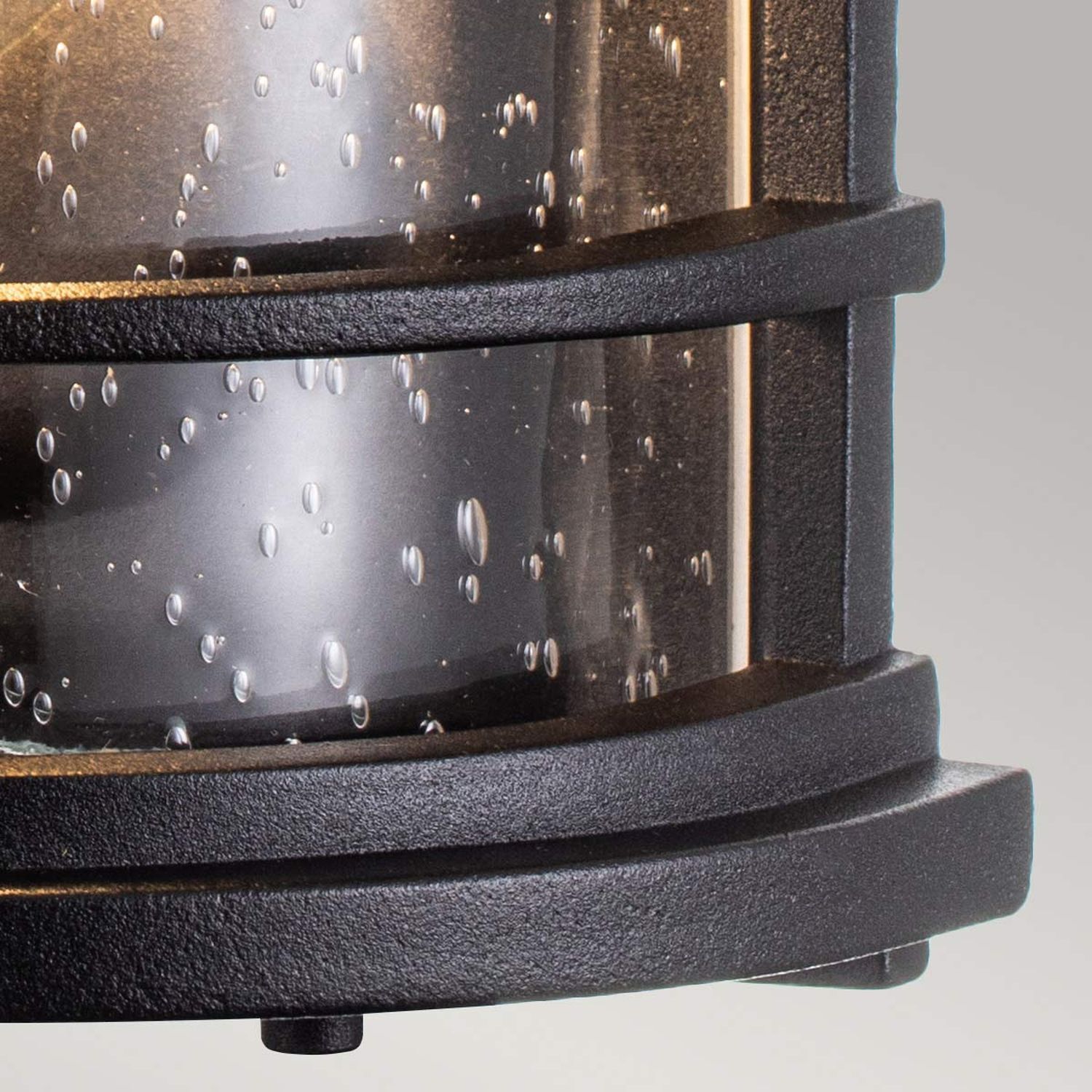 Lampe d'extérieur murale IP44 28,9 cm de haut Maritim Alu Verre de pluie