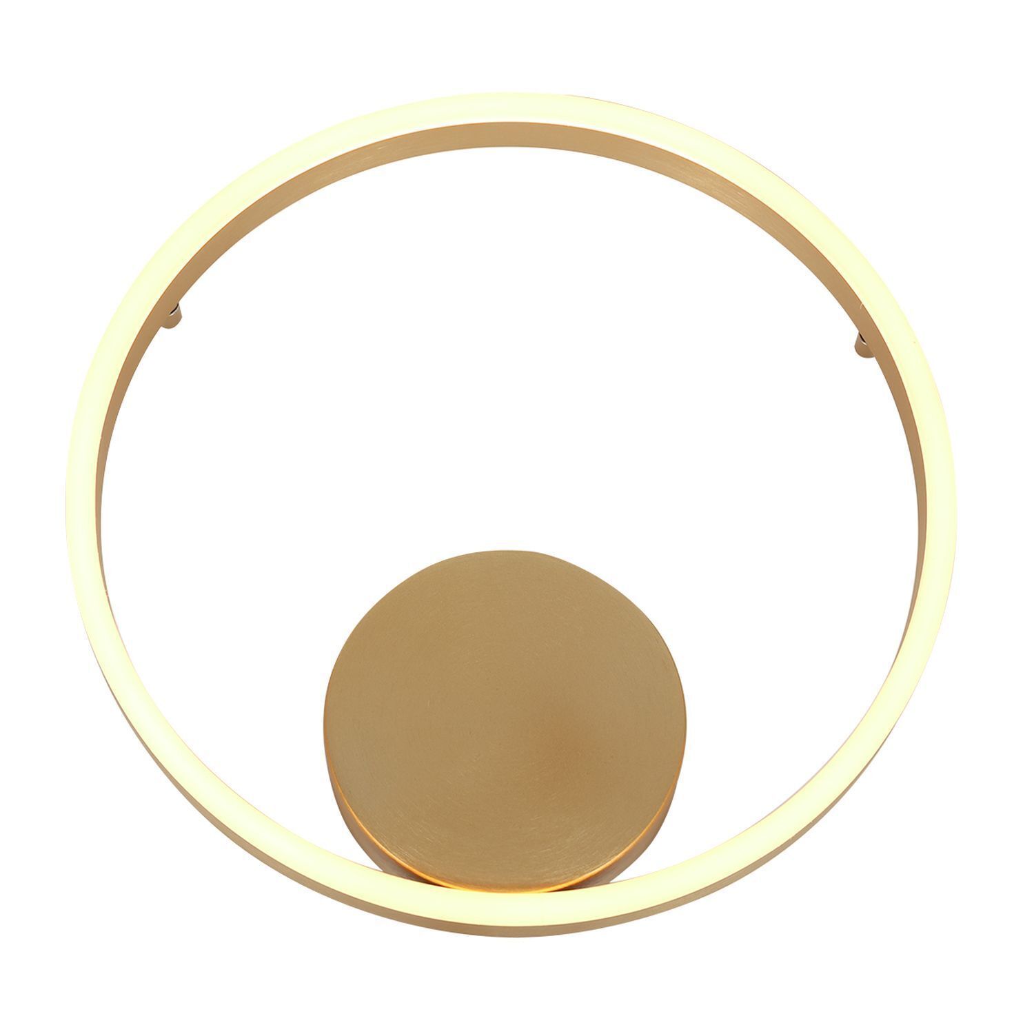 Applique décorative LED métal doré H:40 cm Ring