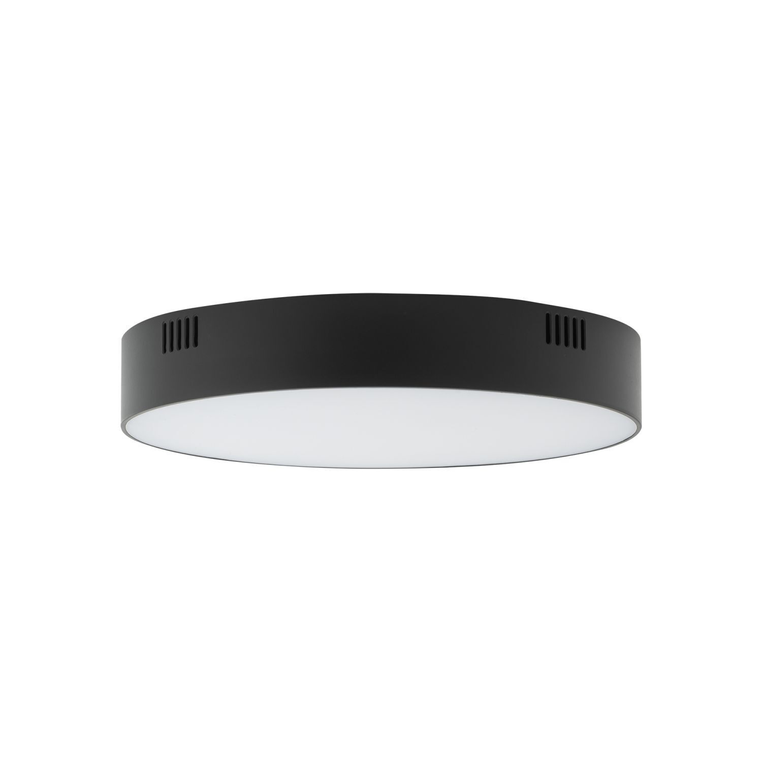 Plafonnier LED petit Ø 16 cm rond noir 3000 K 1600 lm