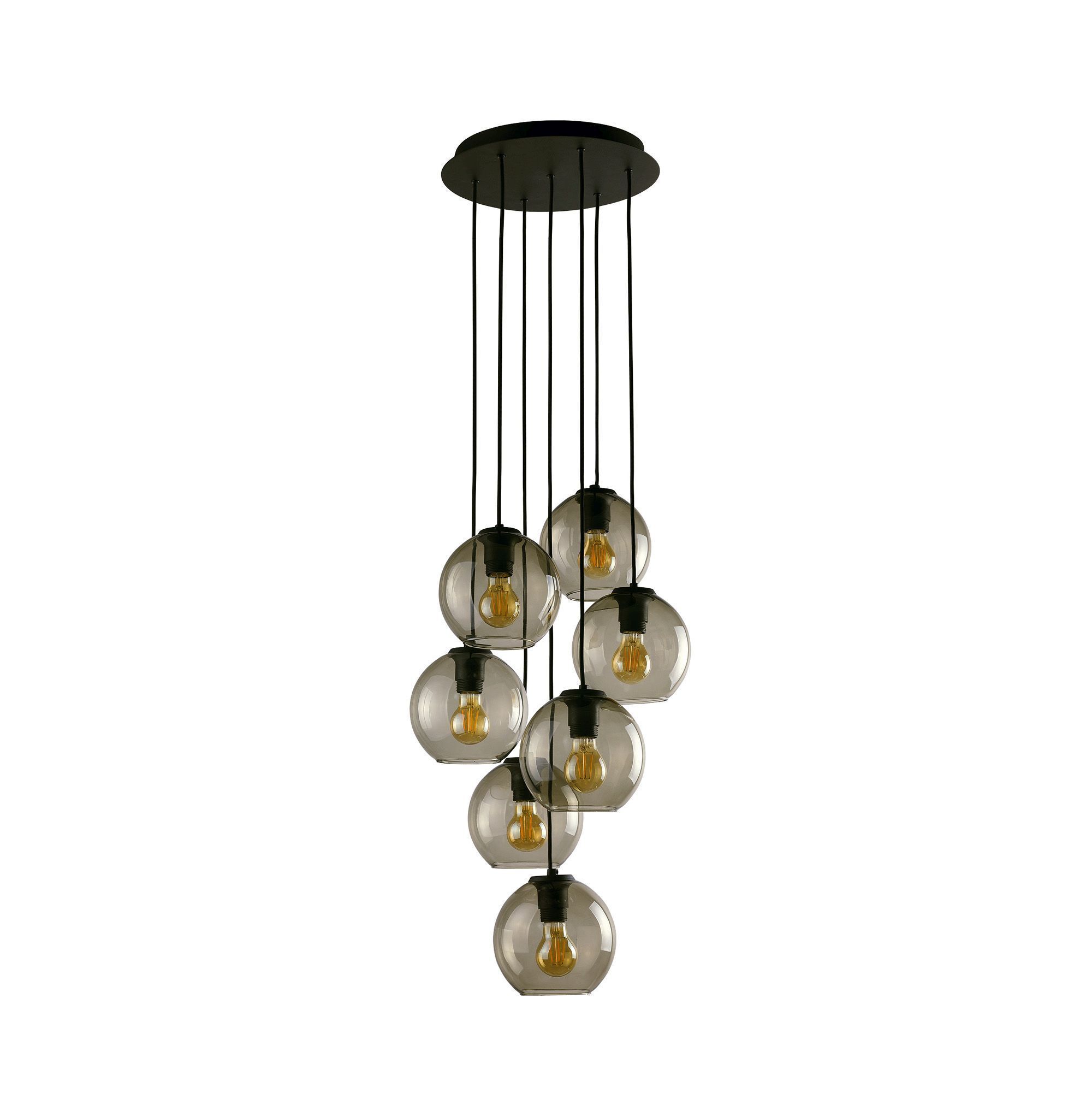 Suspension Noir 7-flmg VINCENTE Lampe
