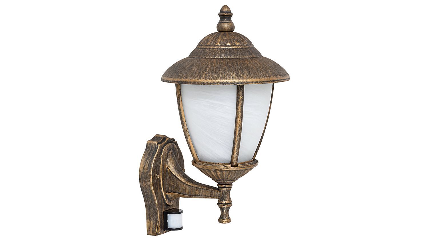 Lampe murale extérieure avec capteur or anti-éblouissement IP43 Cour Lampe, Bronze, Leuchte