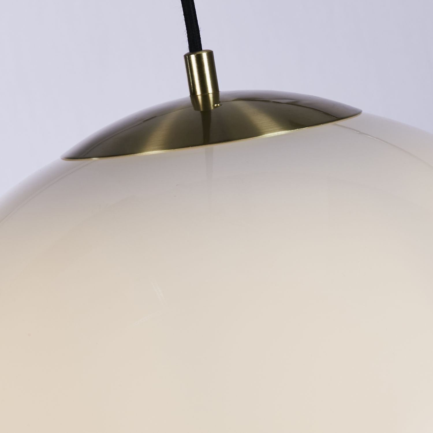 Lampe à suspendre confortable verre métal en laiton E27 Ø40 cm