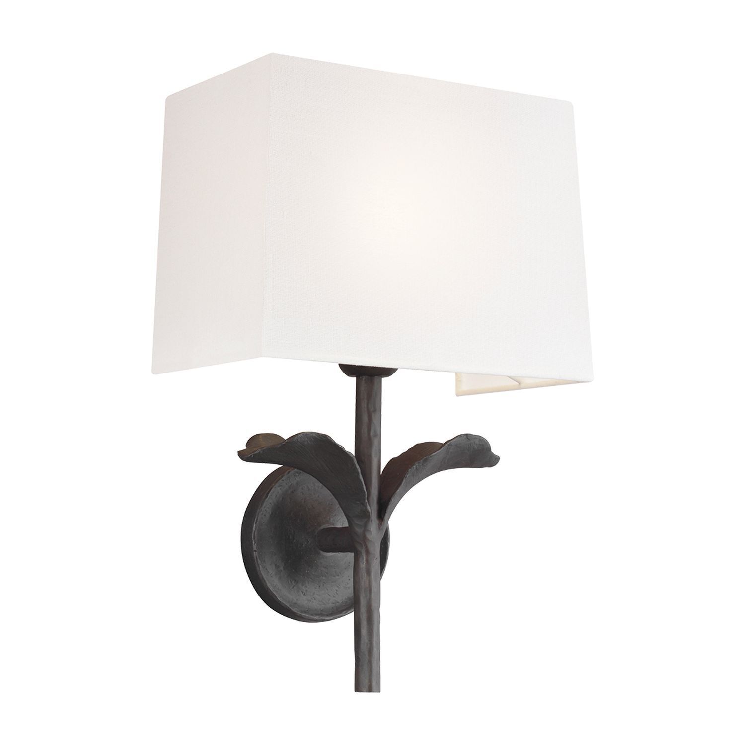 Applique intérieure Rustique Métal Tissu en Marron Rouille Blanc