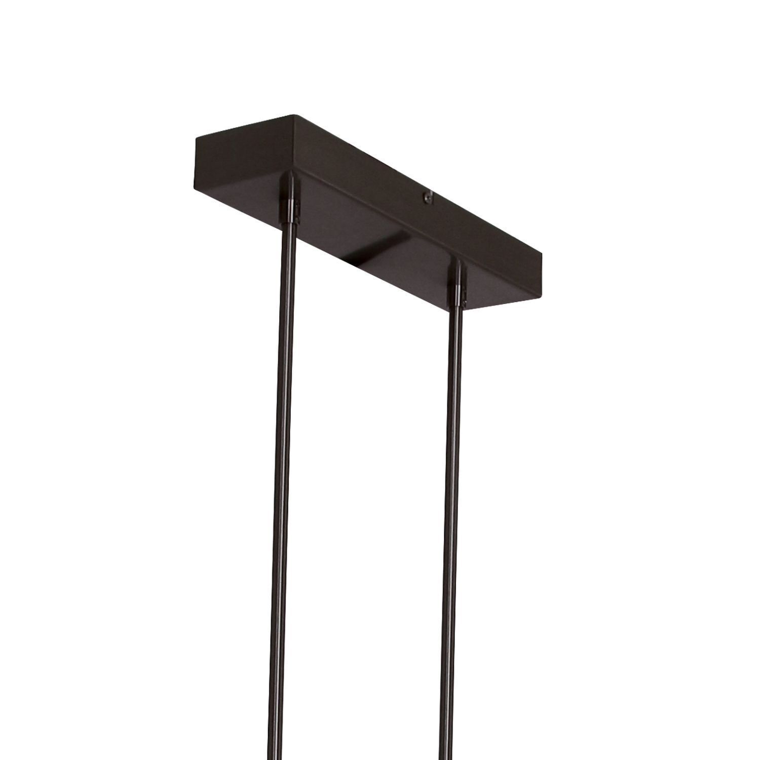 Plafonnier LED long à intensité variable noir 122 cm 4000 K