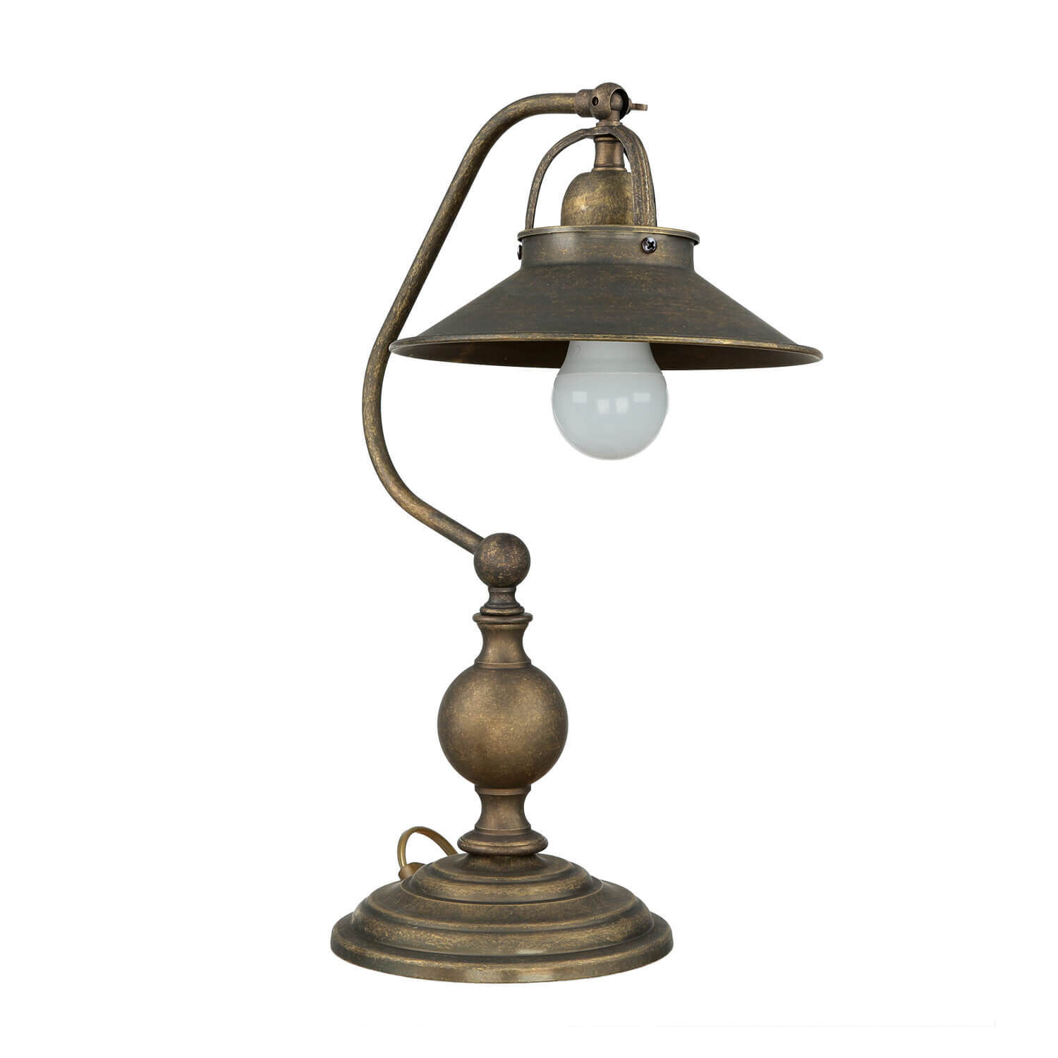 Lampe, Bronze, Lampenschirm, Tischlampe