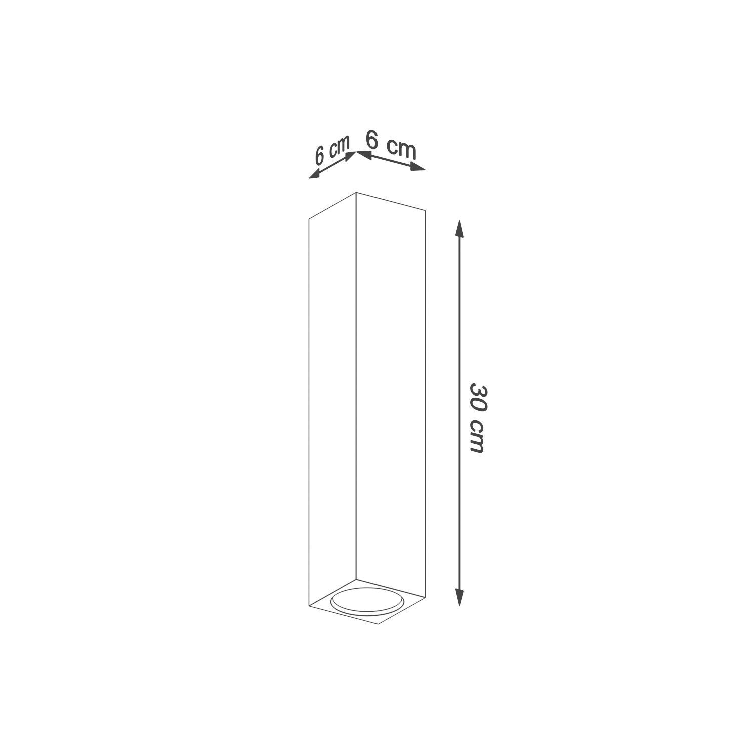 Plafonnier en bois hauteur 30 cm Moderne GU10 BASILEA
