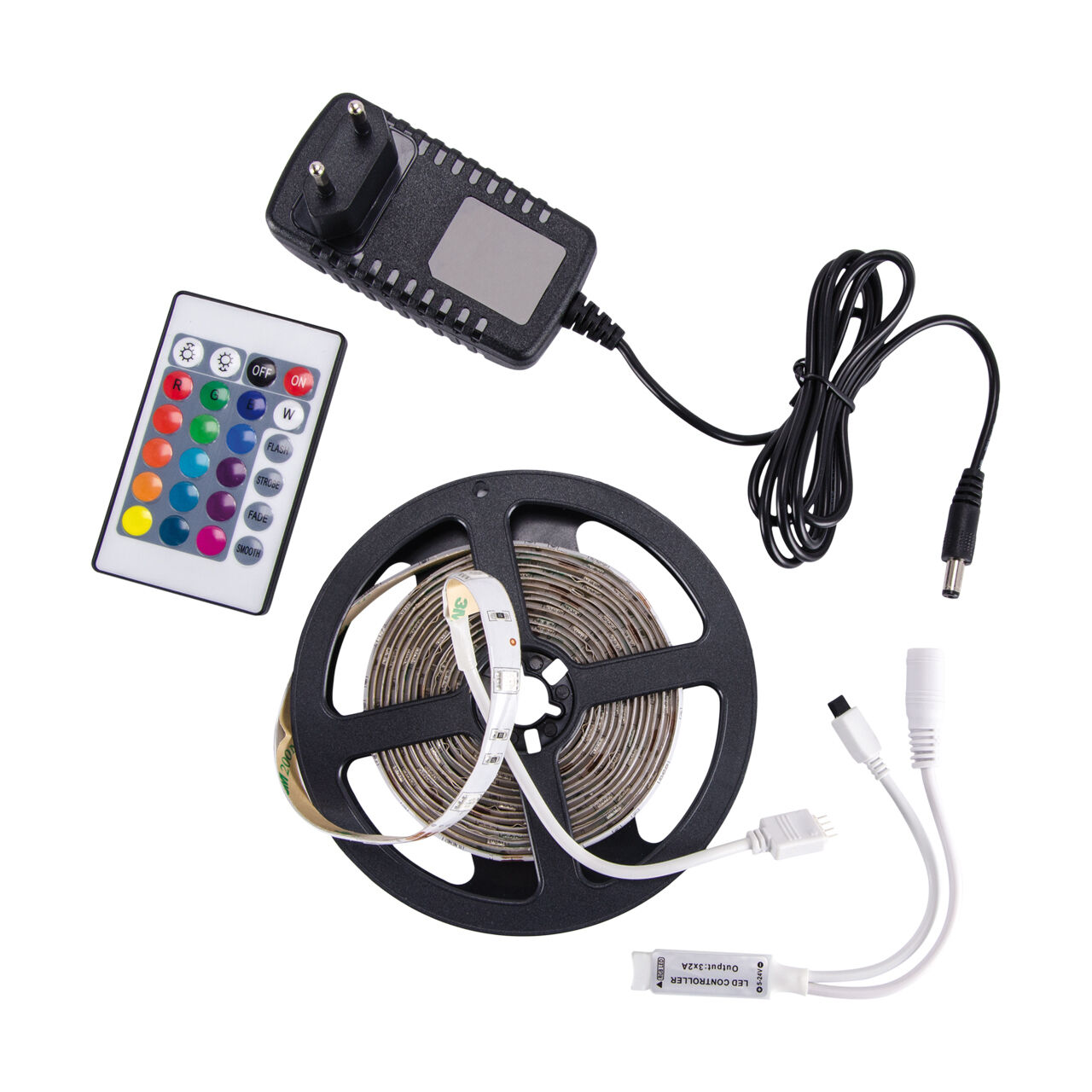 led-lampen-led-leuchte-led-streifen-jetta-1x-led-mit-22w-weiss-mit-schalter-modern-fr-4-le122322-01 LED-Strip, RGB-Controller, IR-Fernbedienung, Streifenband, USB-Netzteil
