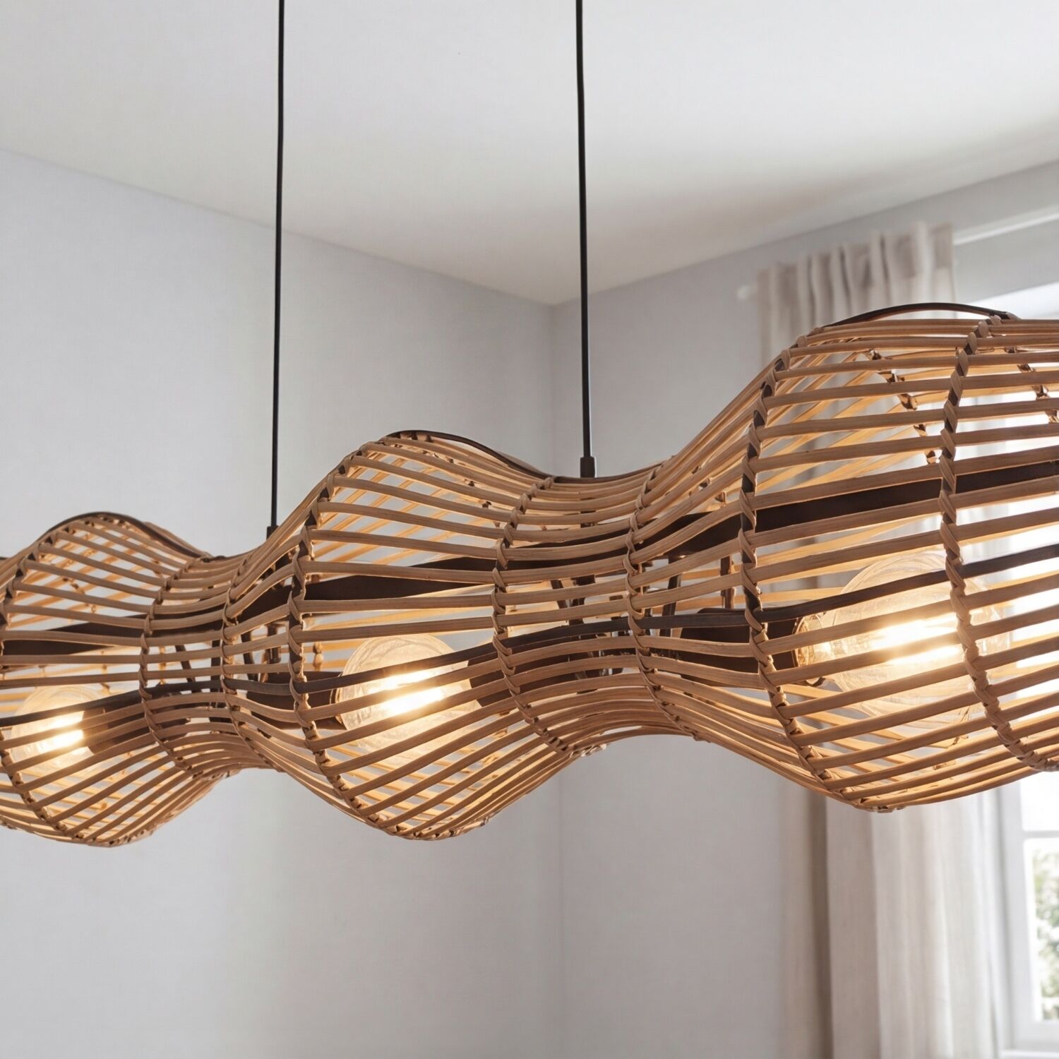 Hängelampe, Holz, Leuchte, Lampenfassung, Skulptur-Design