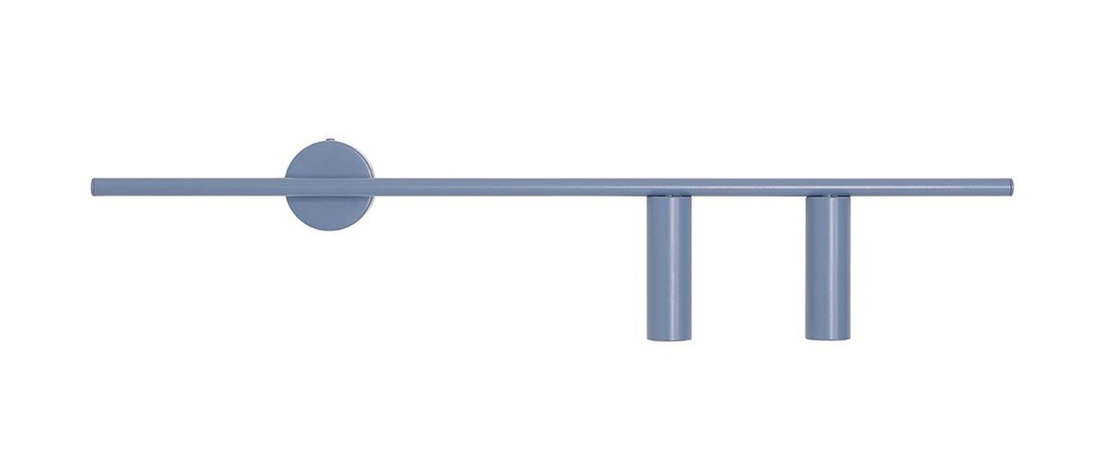 Applique murale bleue métal GU10 cylindre L:80 cm confortable