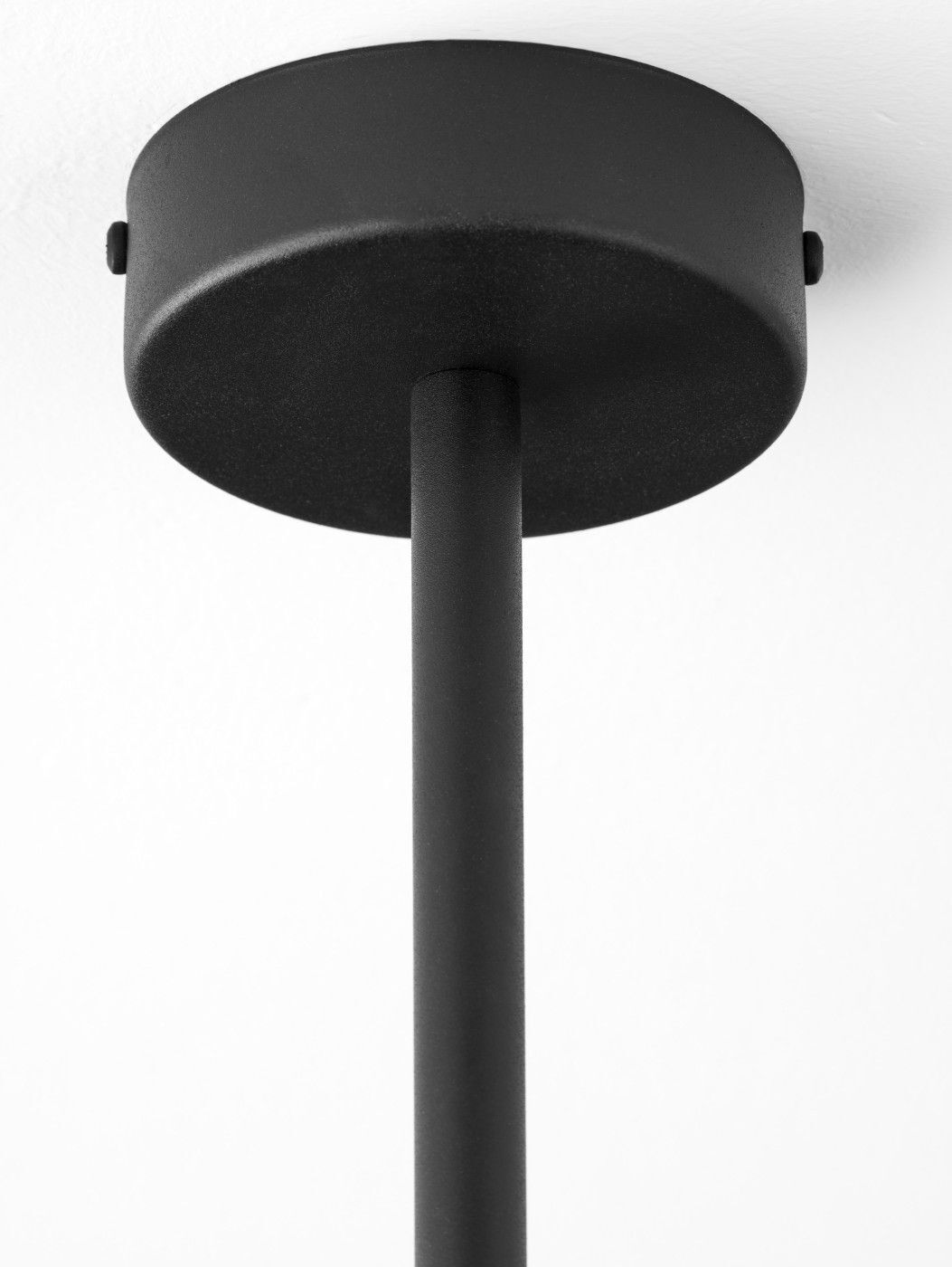 Schwarze Deckenleuchte Metall Glas 94 cm lang G9 GU10 Lampe