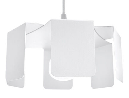 Lampe à suspendre métal blanc Ø25cm Moderne E27 Lampe à suspendre