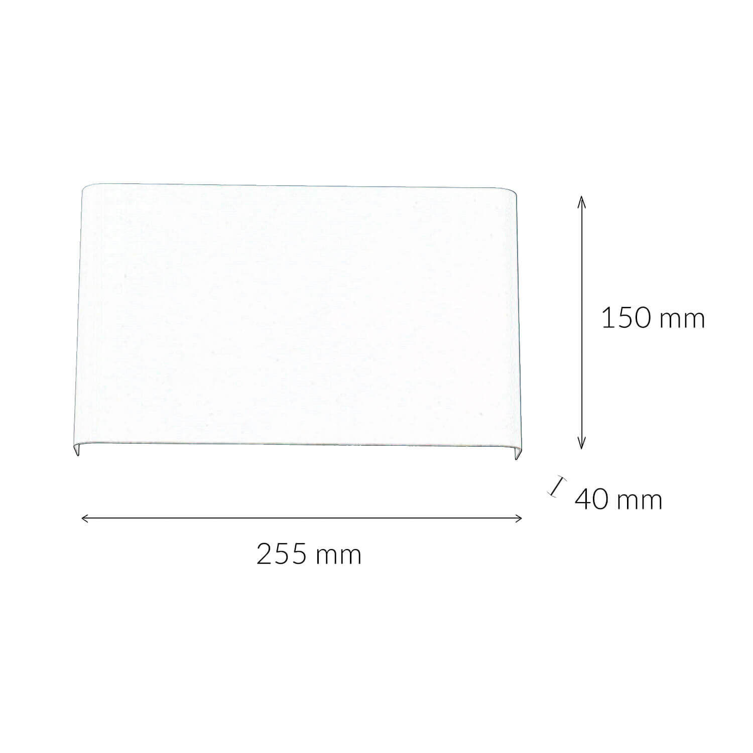 Wandleuchte HAGA in Weiß 2-flmg Seite, Text, Weiße Tafel