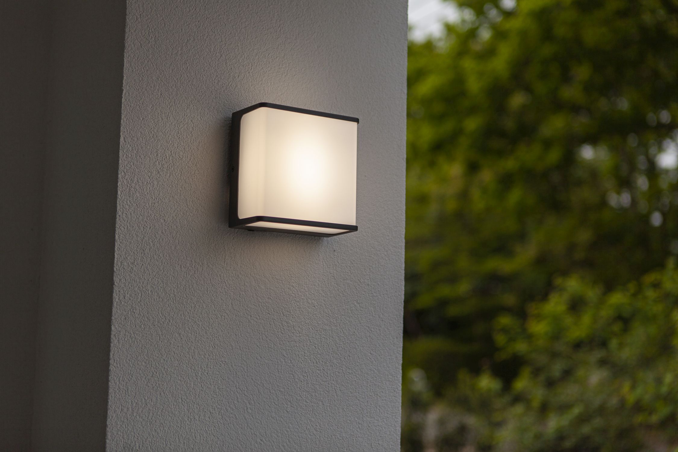 Applique LED anthracite aluminium IP54 4000 K L:15 cm