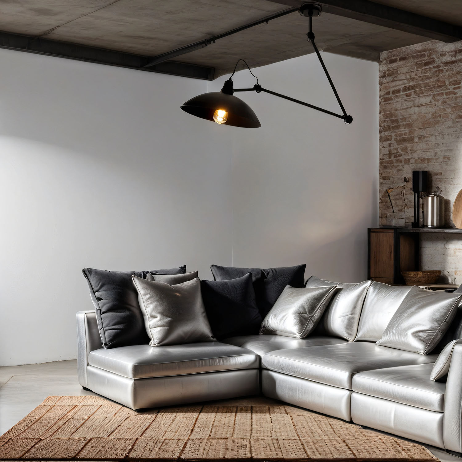 Plafonnier noir Salon Luminaire Plafond Couch, Wohnzimmer, Dekoration Ihres Zuhauses, Lampe, Innenarchitektur