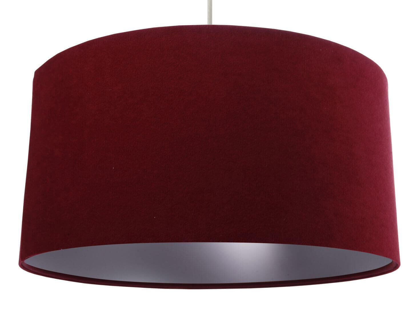 Lampe à suspendre de table Ø50cm Bordeaux argenté