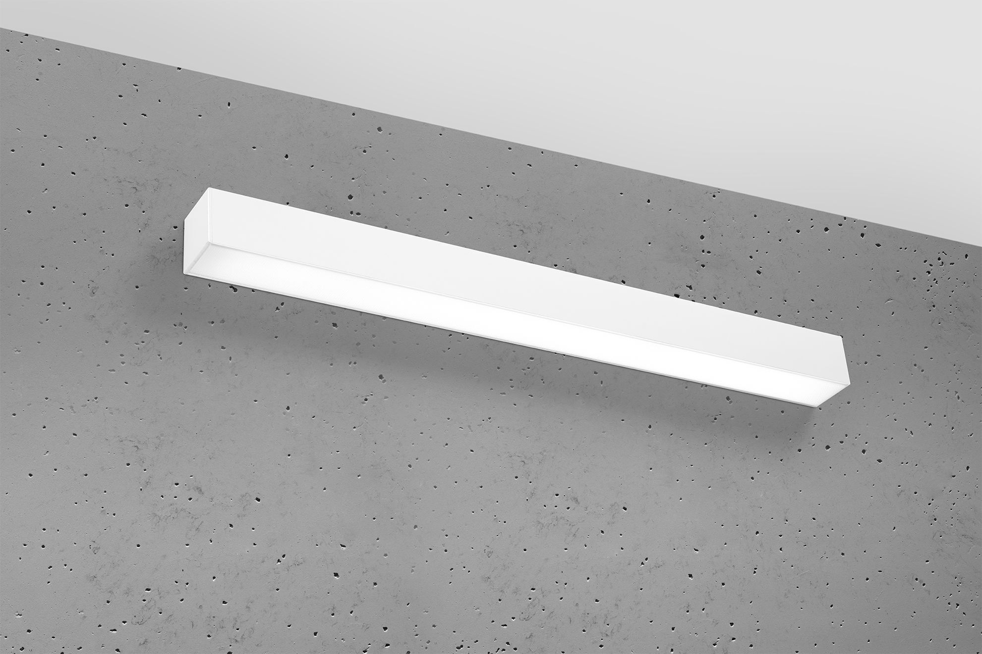 Applique LED blanche 67 cm allongée faible éblouissement 3000 K Deckenleuchte