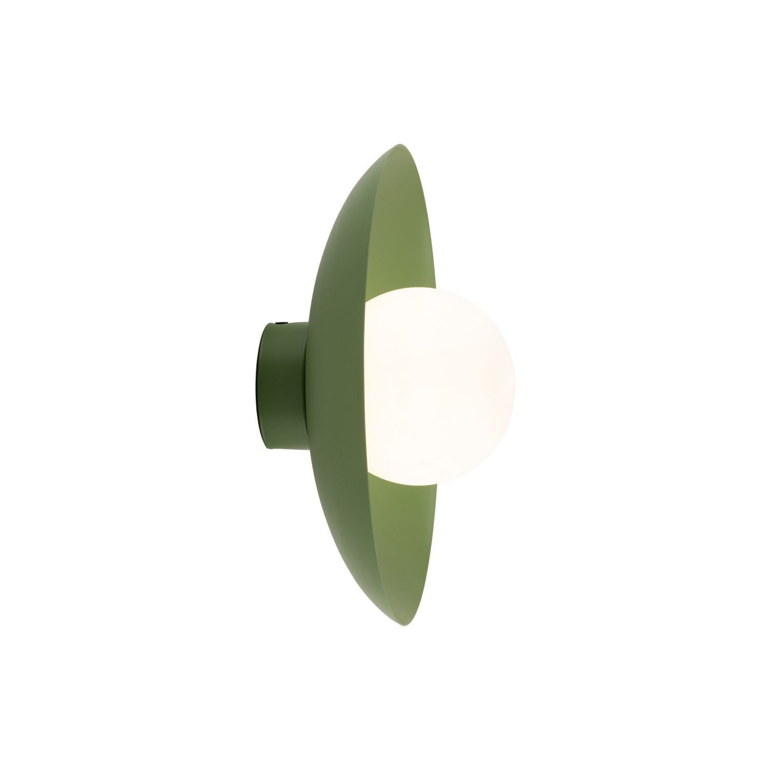 Applique verte Boule de verre à faible éblouissement G9 L:28 cm confortable