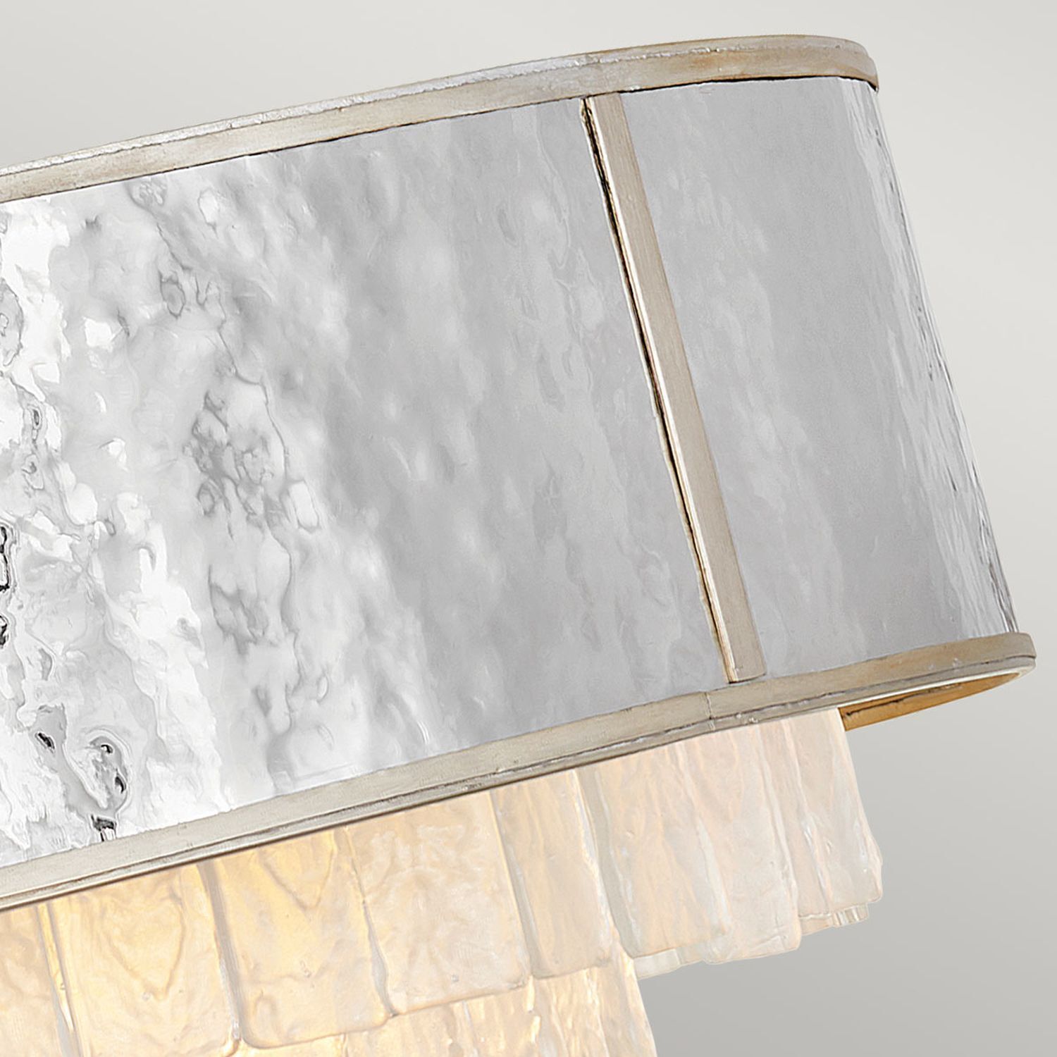 Lampe à suspendre cristal acier inoxydable Ø 66 cm H : max. 386,2 cm rond