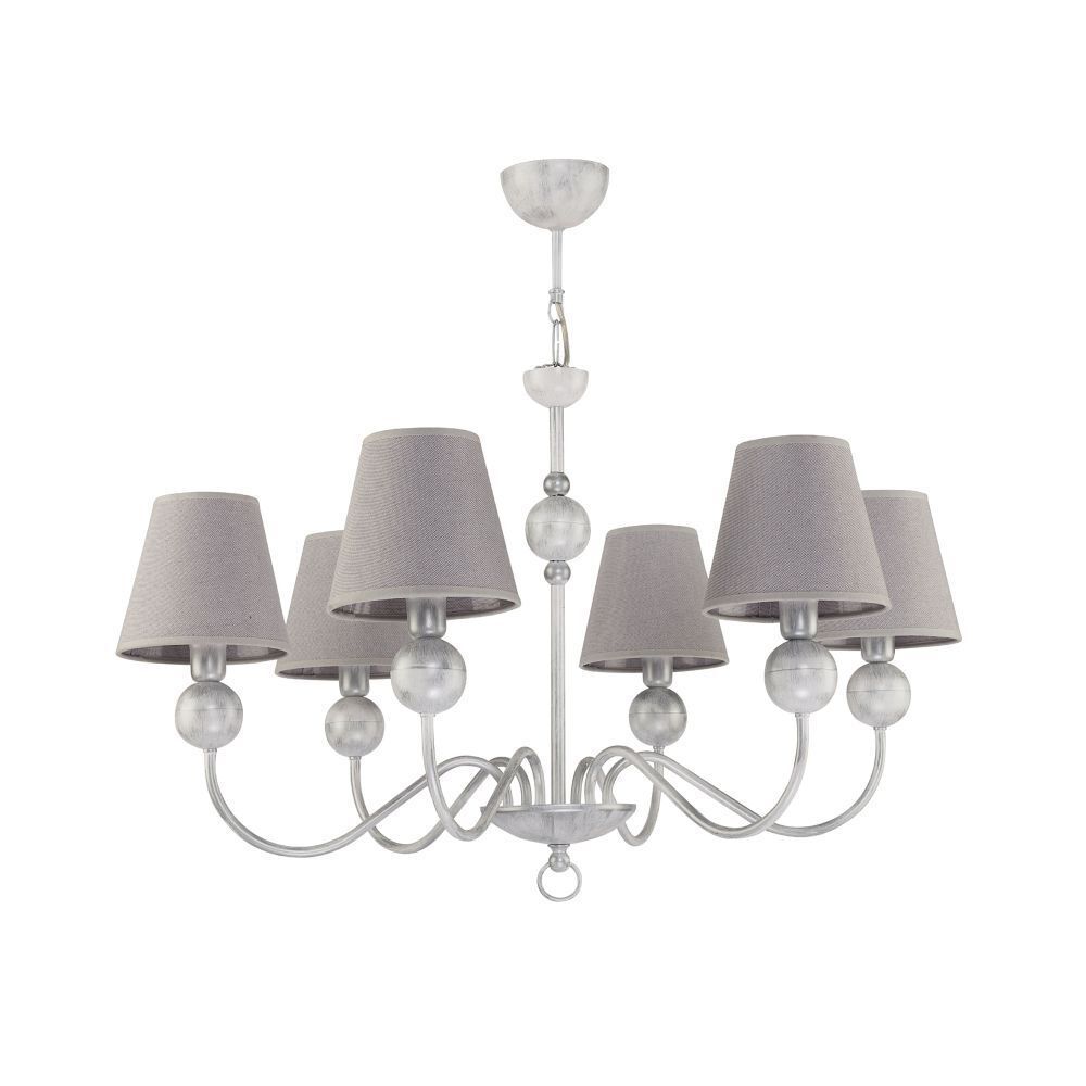 Lustre Gris Blanc Ø74cm ANTEXIA Lampe de table à manger Leuchter, Lampe