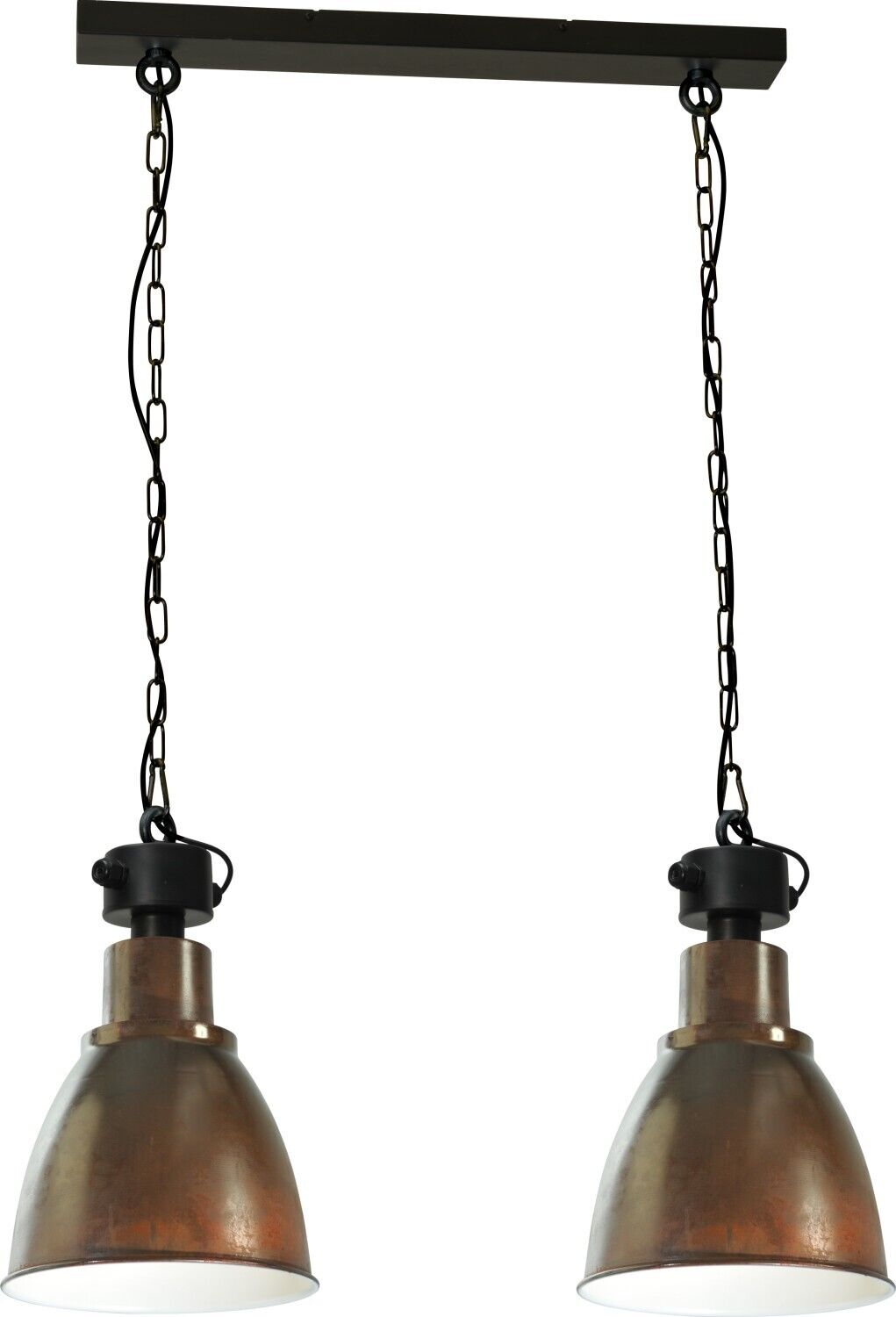 Suspension industrielle Loft Marron Blanc Made in EU