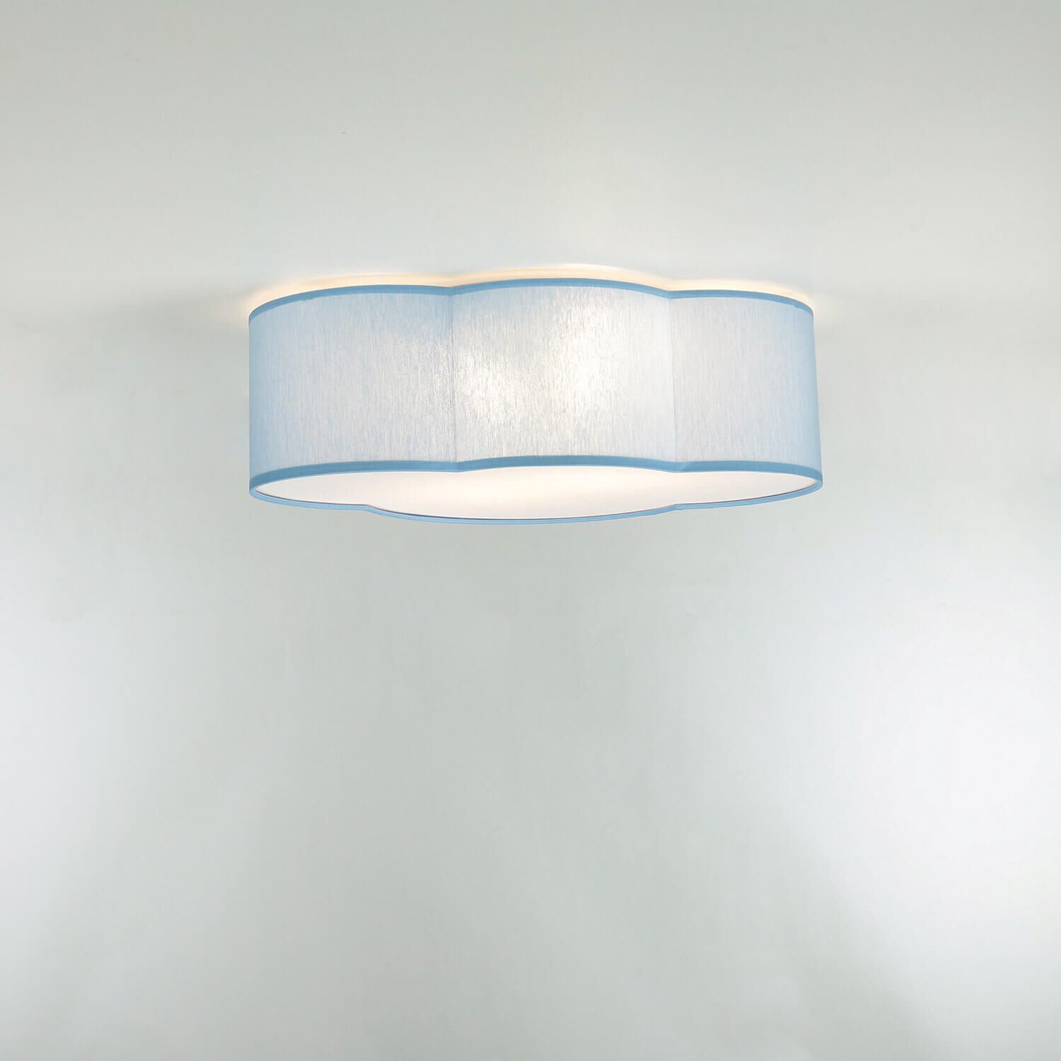 Lampe pour enfants Bleu Nuage à faible éblouissement 41 cm de long 2x E27